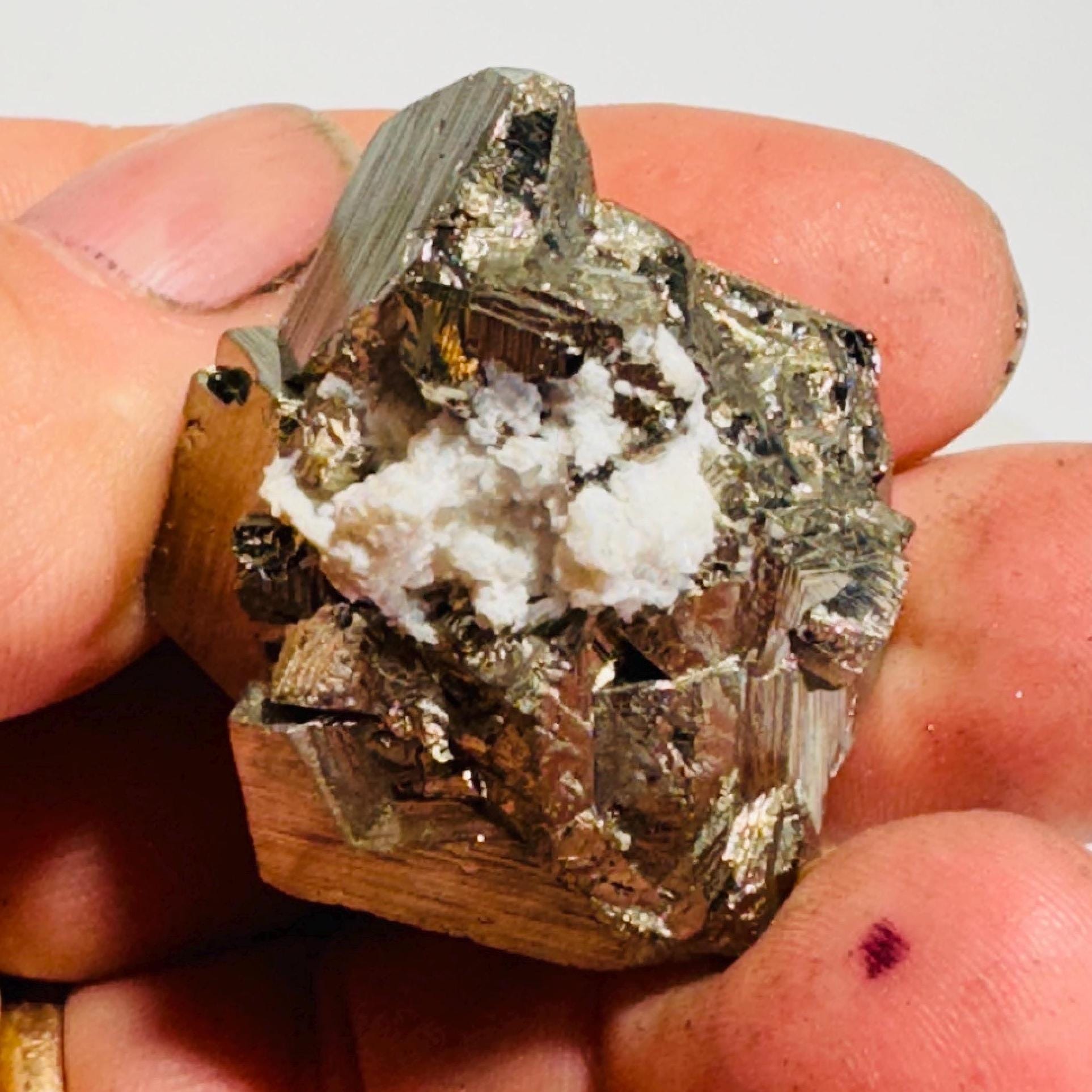 [shopname] - Pyrite Crystal from Peru, rock decor