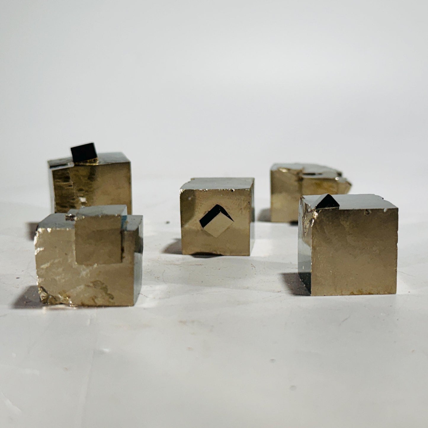 [shopname] - Small pyrite cube with small cube, rock decor