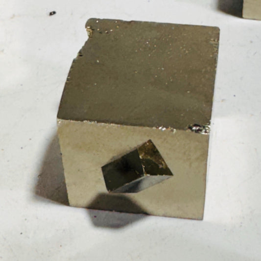 [shopname] - Small pyrite cube with small cube, rock decor
