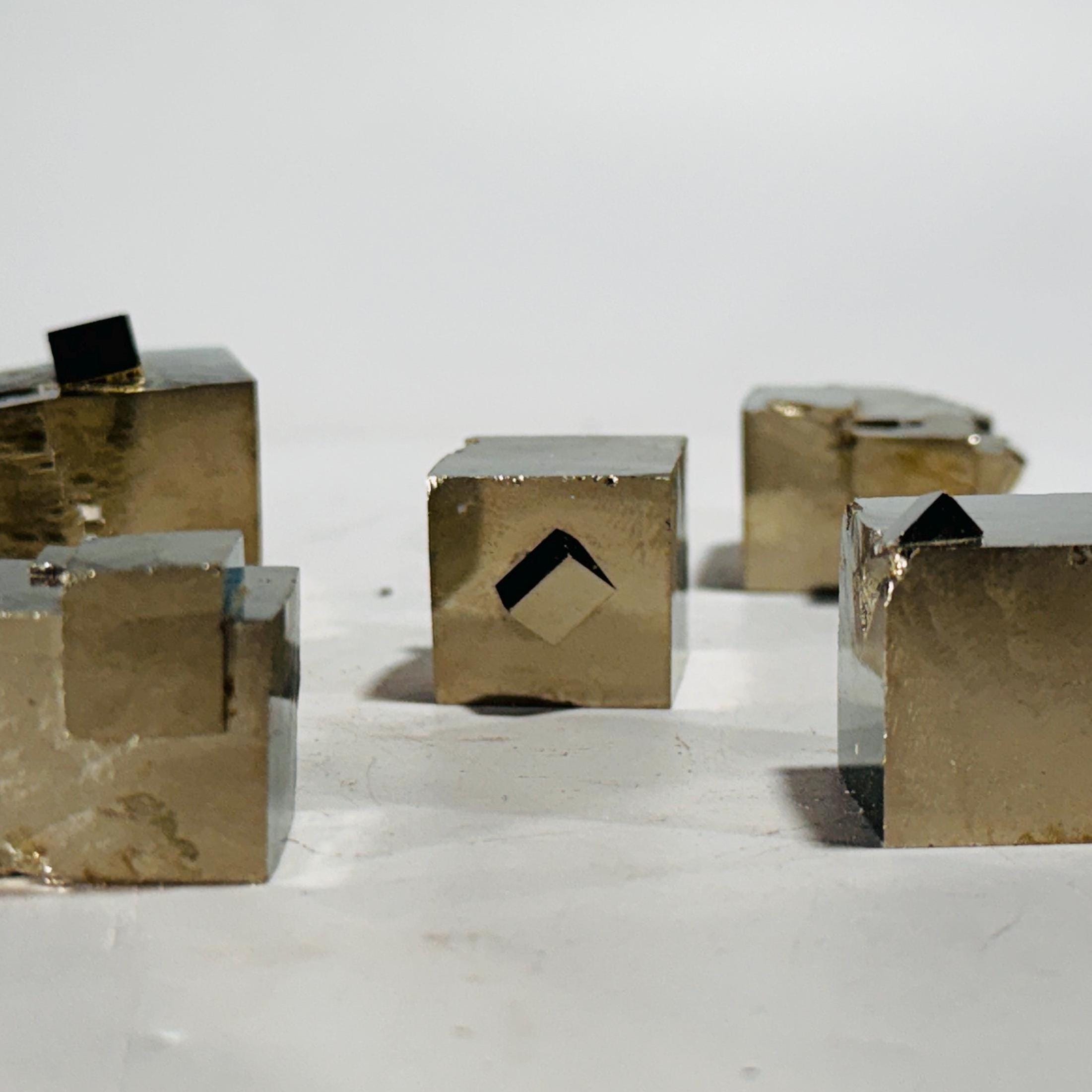 [shopname] - Small pyrite cube with small cube, rock decor