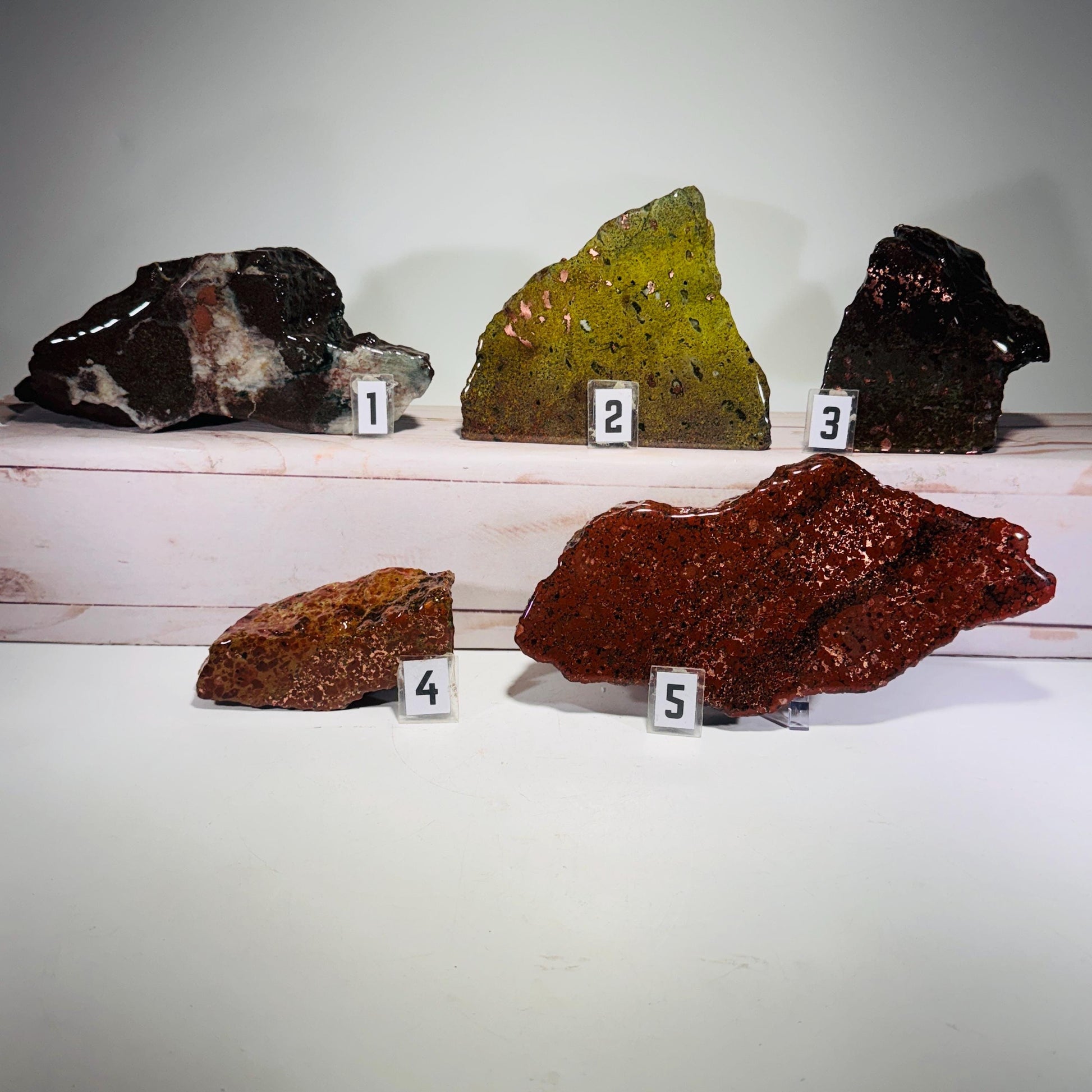 Copper ore end cut