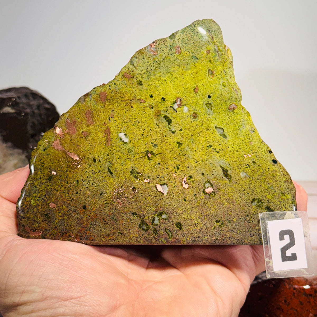 Copper ore end cut