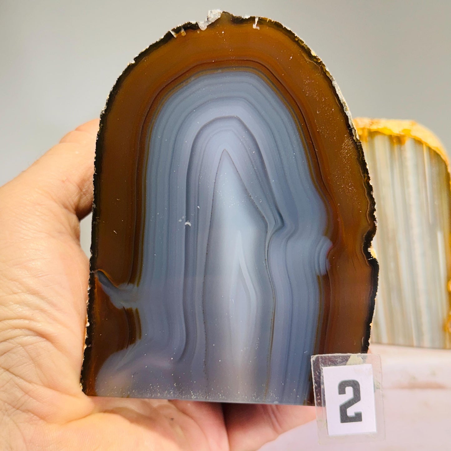 Roccia Roba - Agate tea light candle holder, rock decor