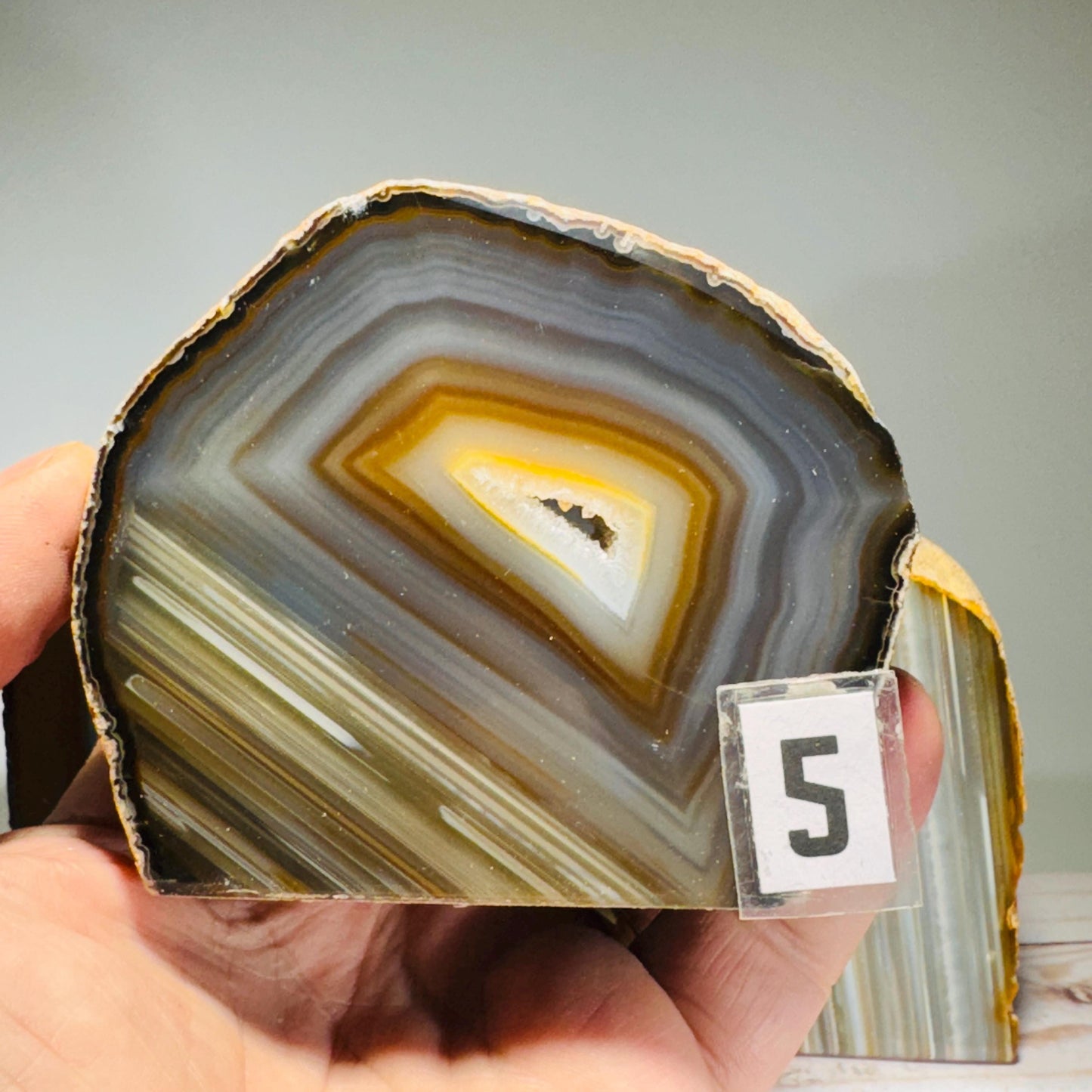 Roccia Roba - Agate tea light candle holder, rock decor