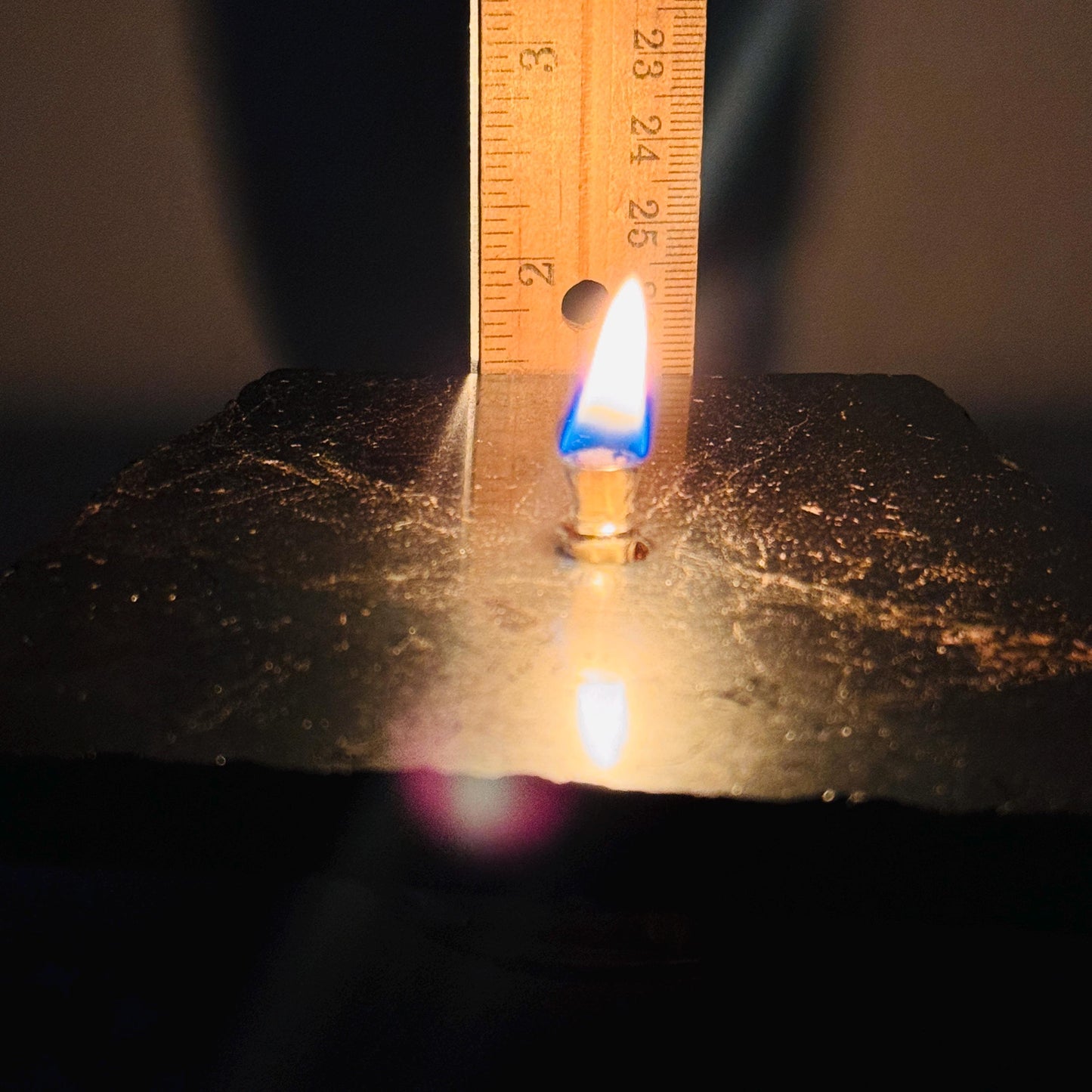 [shopname] - Hematite Rock Candle Gift Box, rock decor