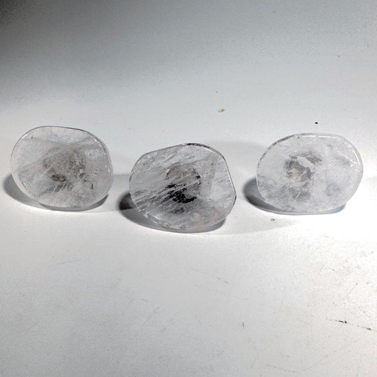 [shopname] - Polished Clear Quartz Cabinet Knob | Natural Stone, rock decor