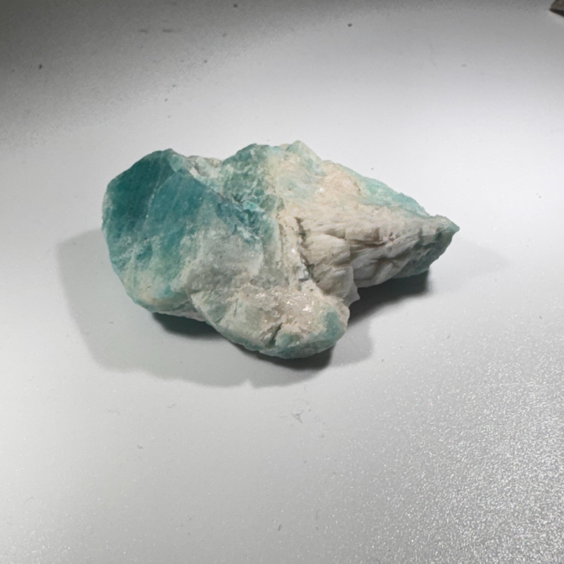 [shopname] - Amazonite crystal from Colorado | colorado amazonite, colorado decor, amazonite crystal, amazonstone, rock lover, rock collector, US Mineral, rock decor
