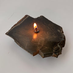 [shopname] - Rock oil lamp - polychrome jasper, rock decor