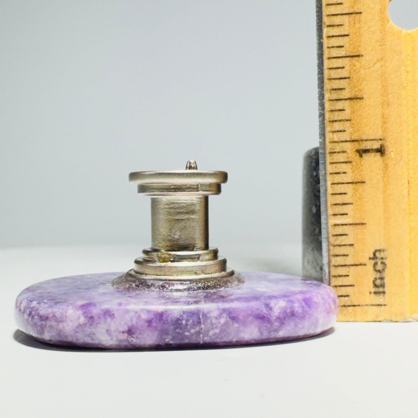 [shopname] - Cabinet Knobs - Polished lepidolite knobs, rock decor