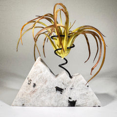 [shopname] - Moonstone Mountain air plant holder, rock decor