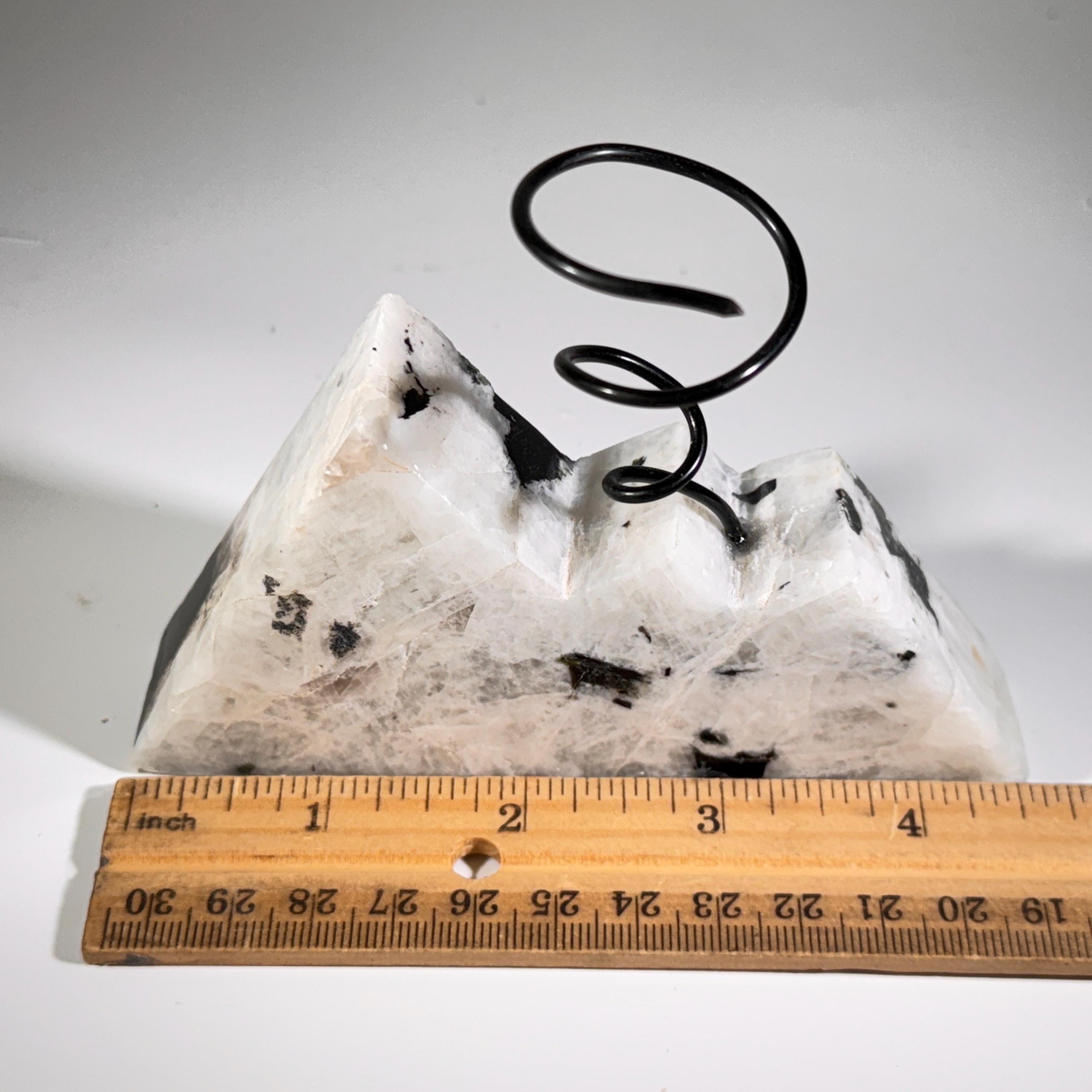 [shopname] - Moonstone Mountain air plant holder, rock decor