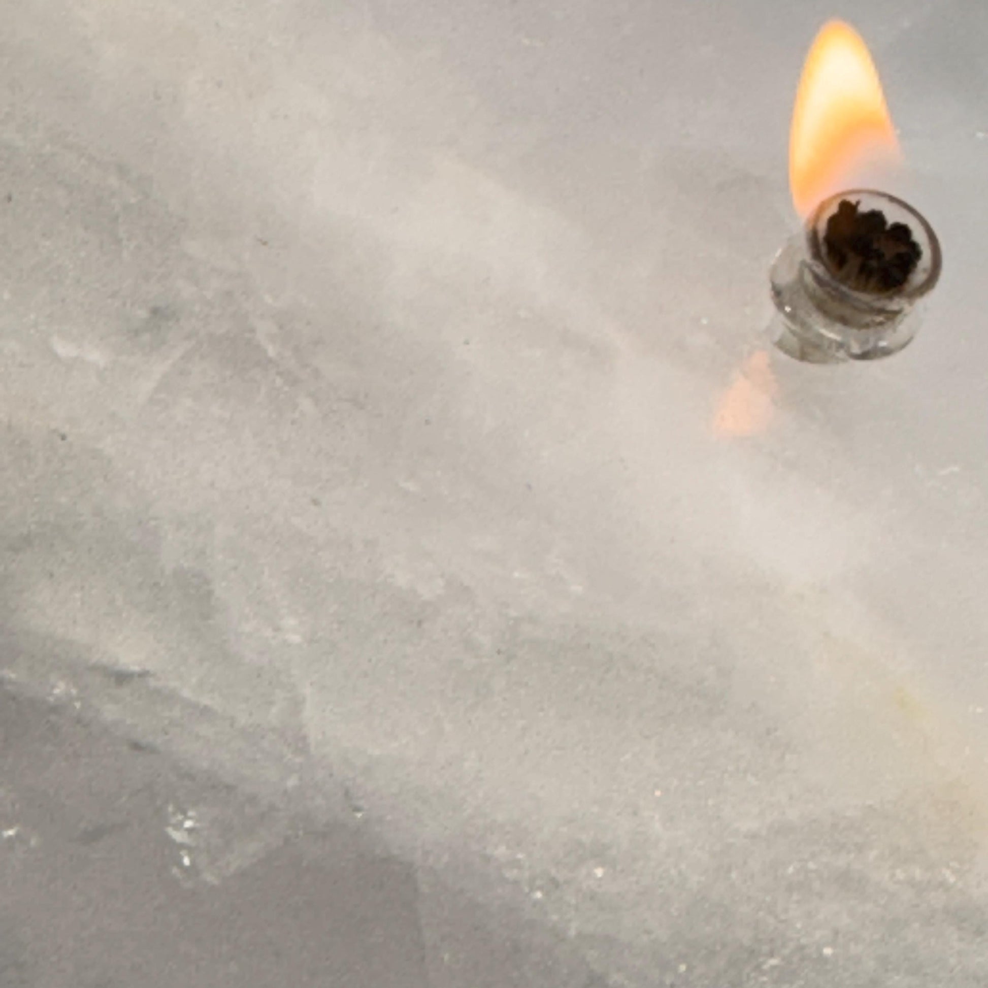 [shopname] - Rose Quartz Rock Candle, rock decor