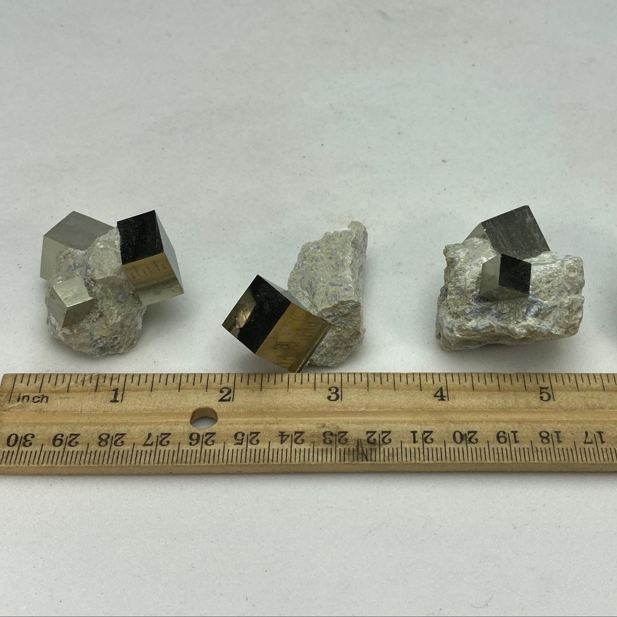 [shopname] - Small Pyrite cube crystals in Matrix from Navajun Spain, rock decor