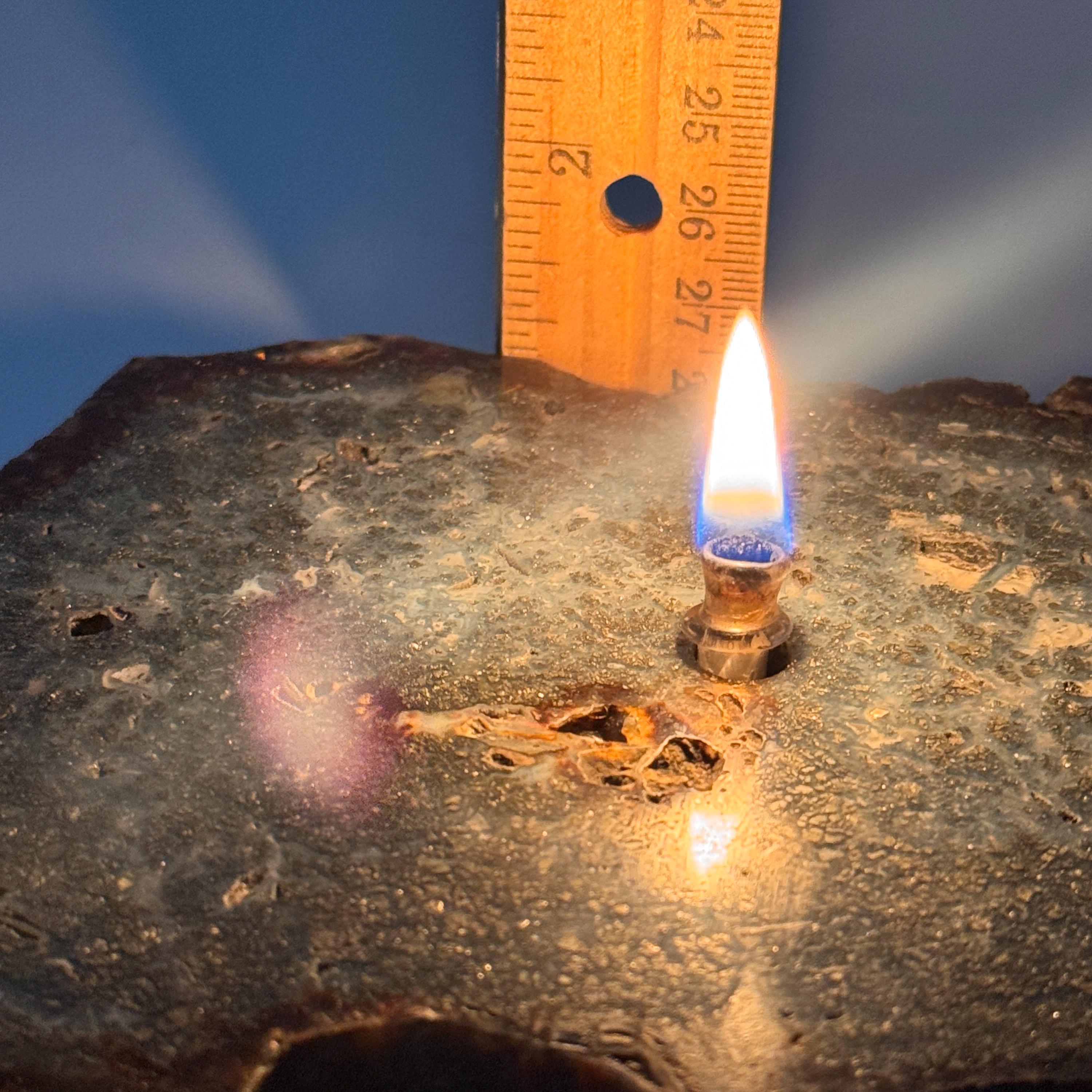 [shopname] - Rock Candle, Marcasite | rustic home decor for rock or candle lover, rock decor