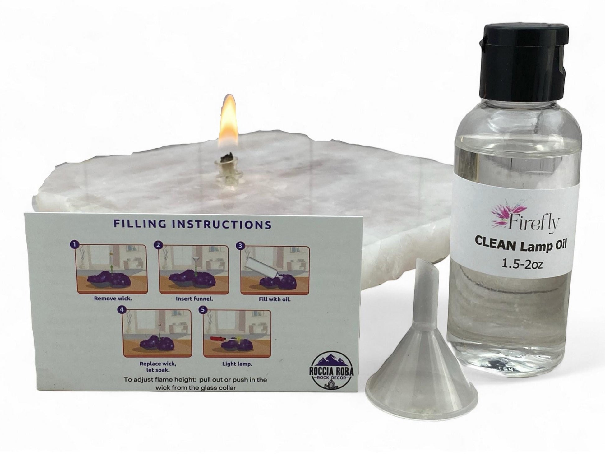 [shopname] - Rock Candle gift box - rose quartz, rock decor