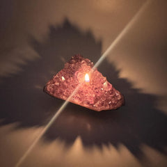 [shopname] - Rock oil lamp, Amethyst geode | Rustic Rock Home Decor, rock decor