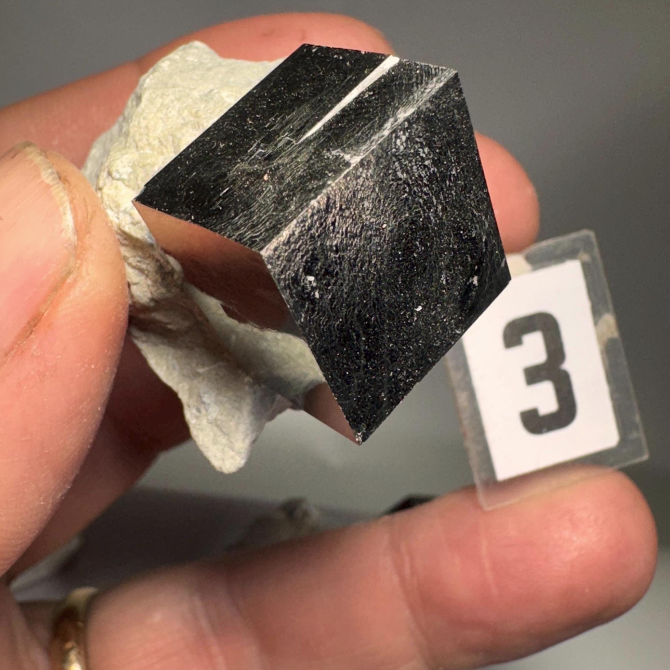 [shopname] - Medium size Pyrite cube crystals in Matrix, rock decor