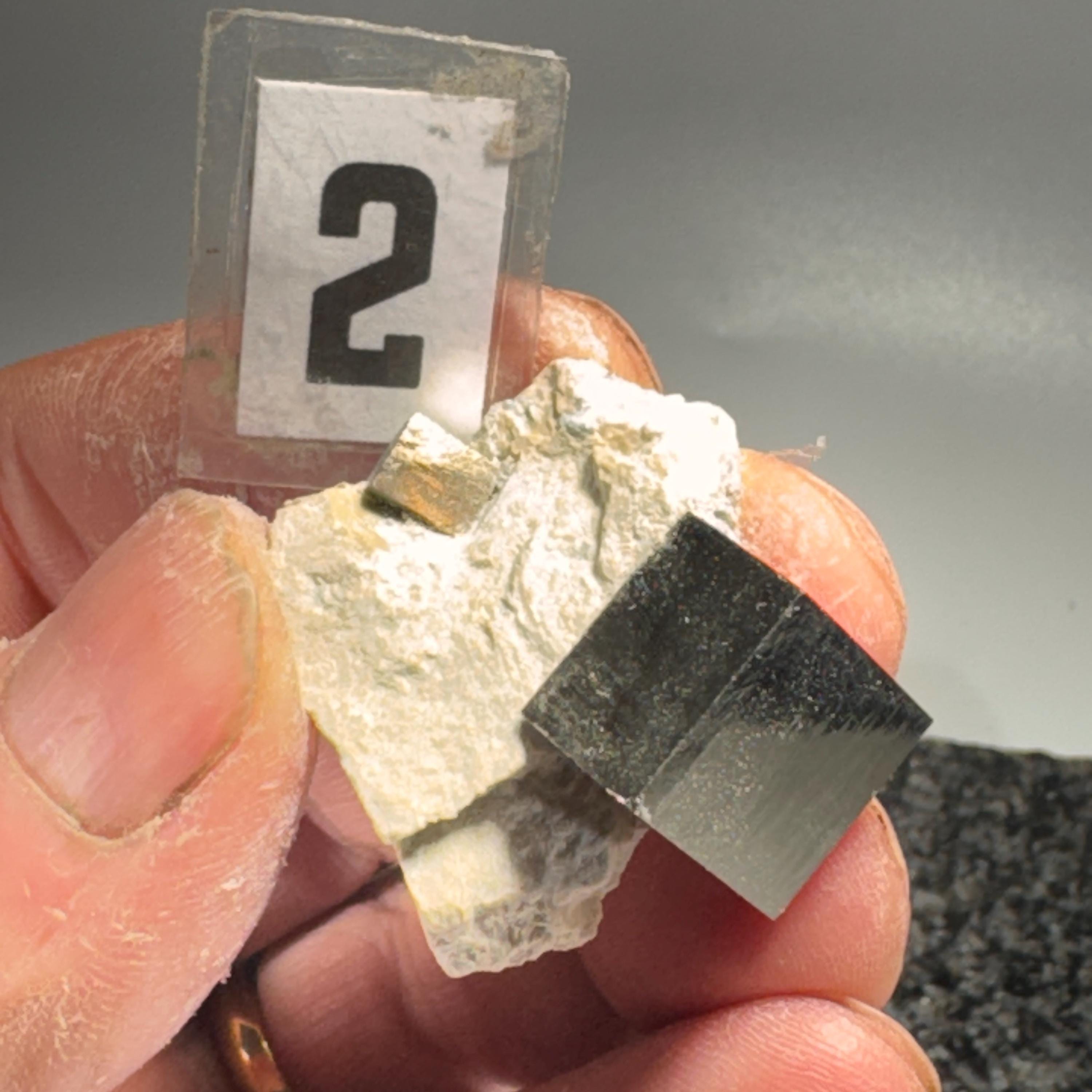 [shopname] - Pyrite cube cluster in matrix, rock decor