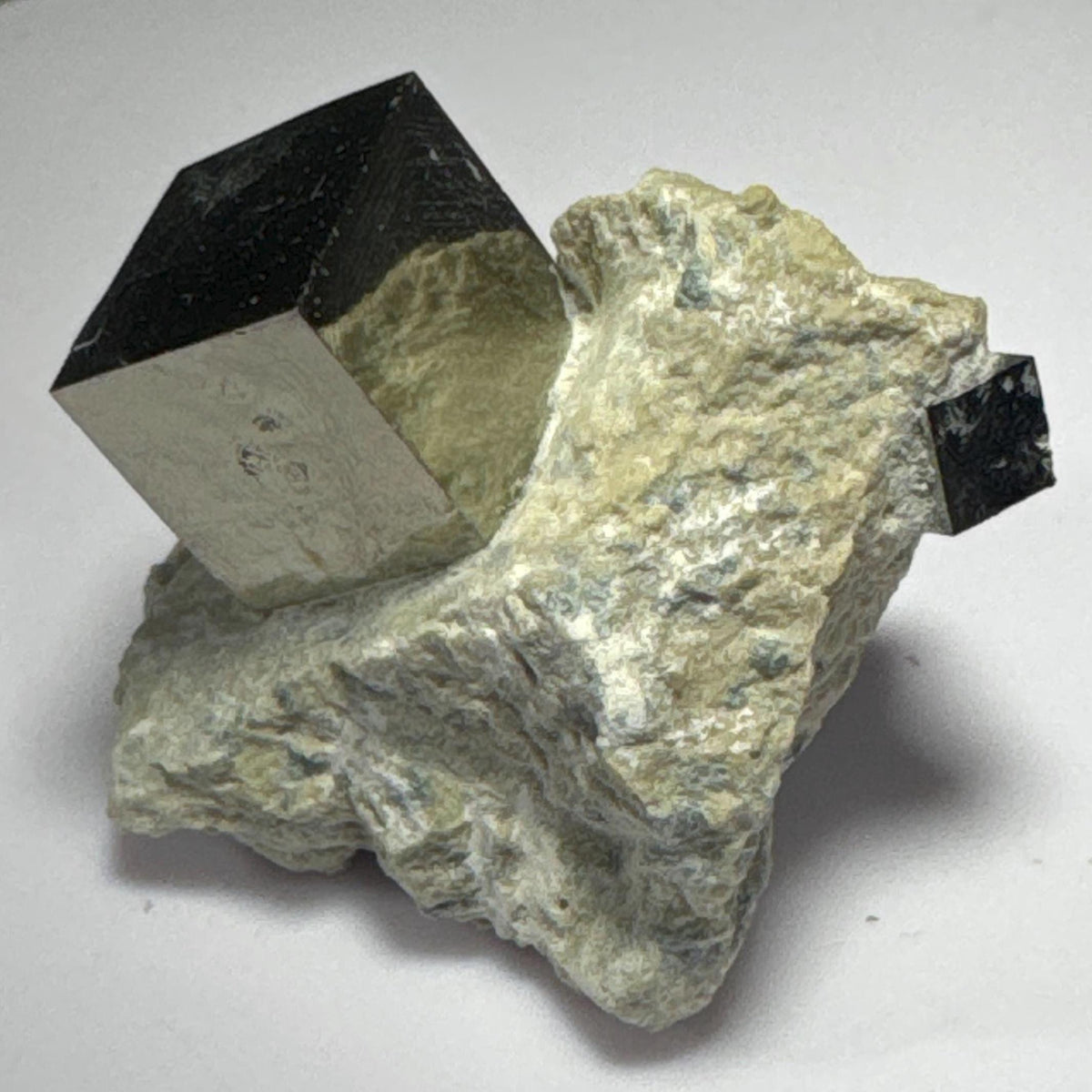 [shopname] - Pyrite cube cluster in matrix, rock decor