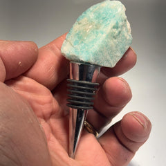 [shopname] - Crystal Bottle Stopper, rock decor