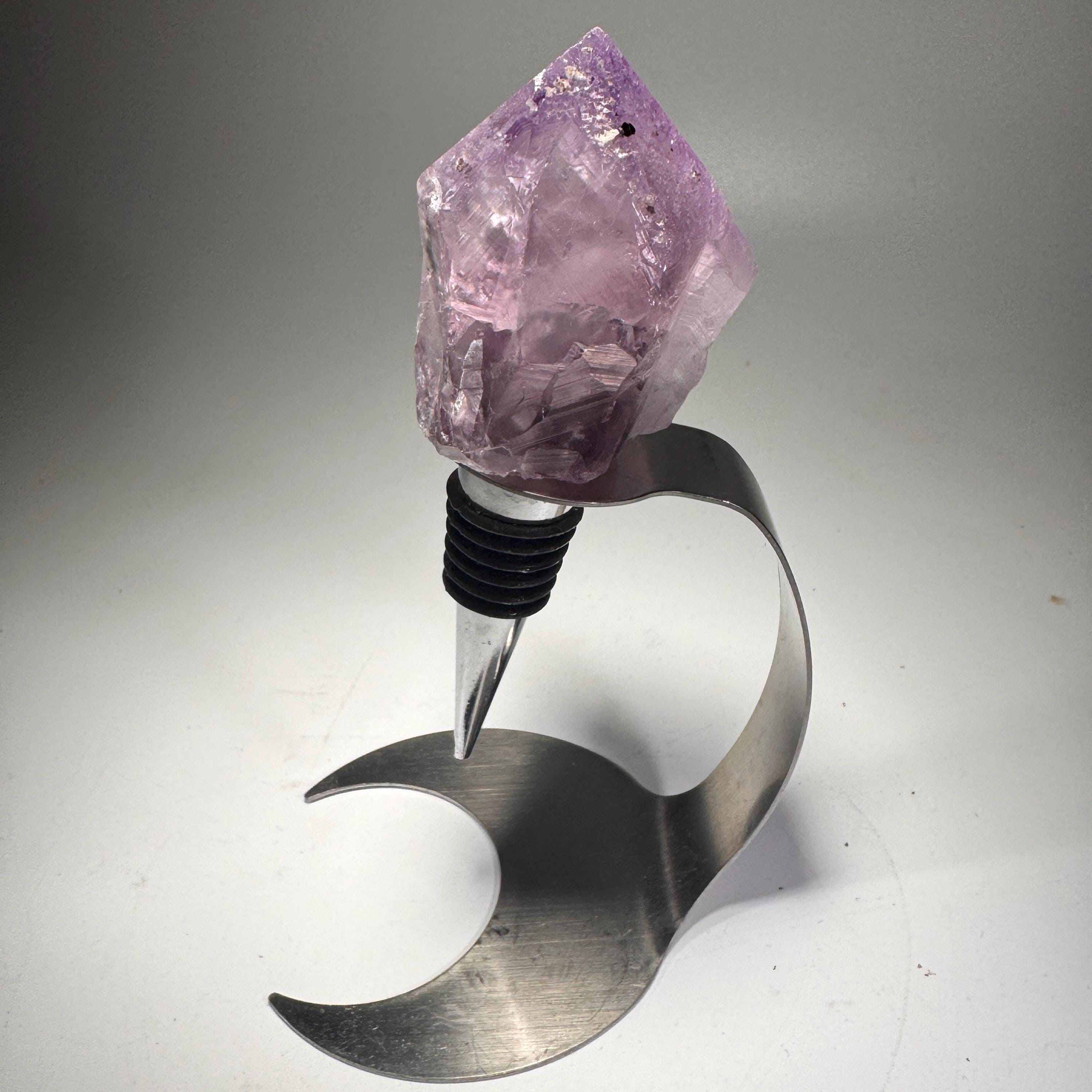 [shopname] - Crystal Bottle Stopper, rock decor