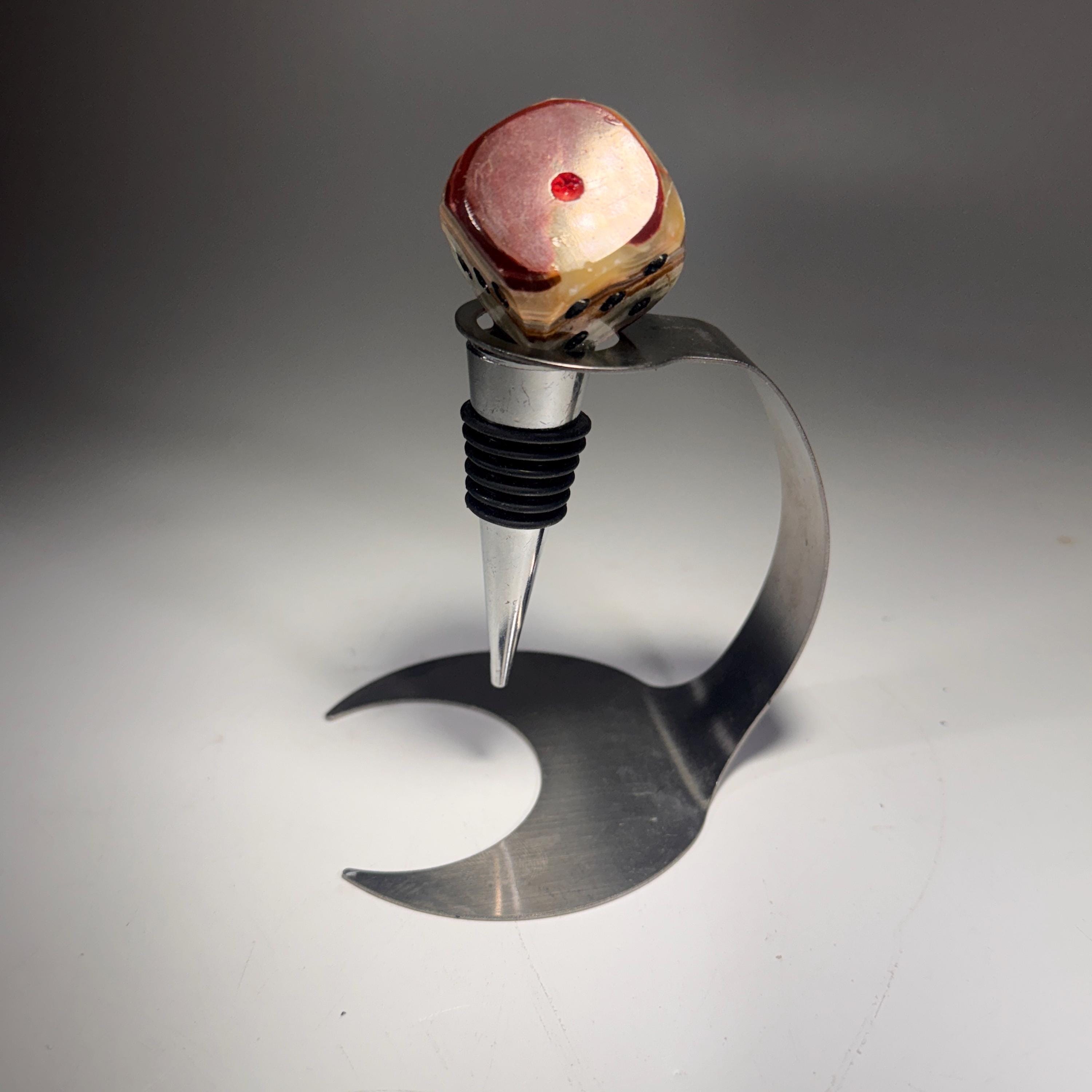 [shopname] - Crystal Bottle Stopper, rock decor