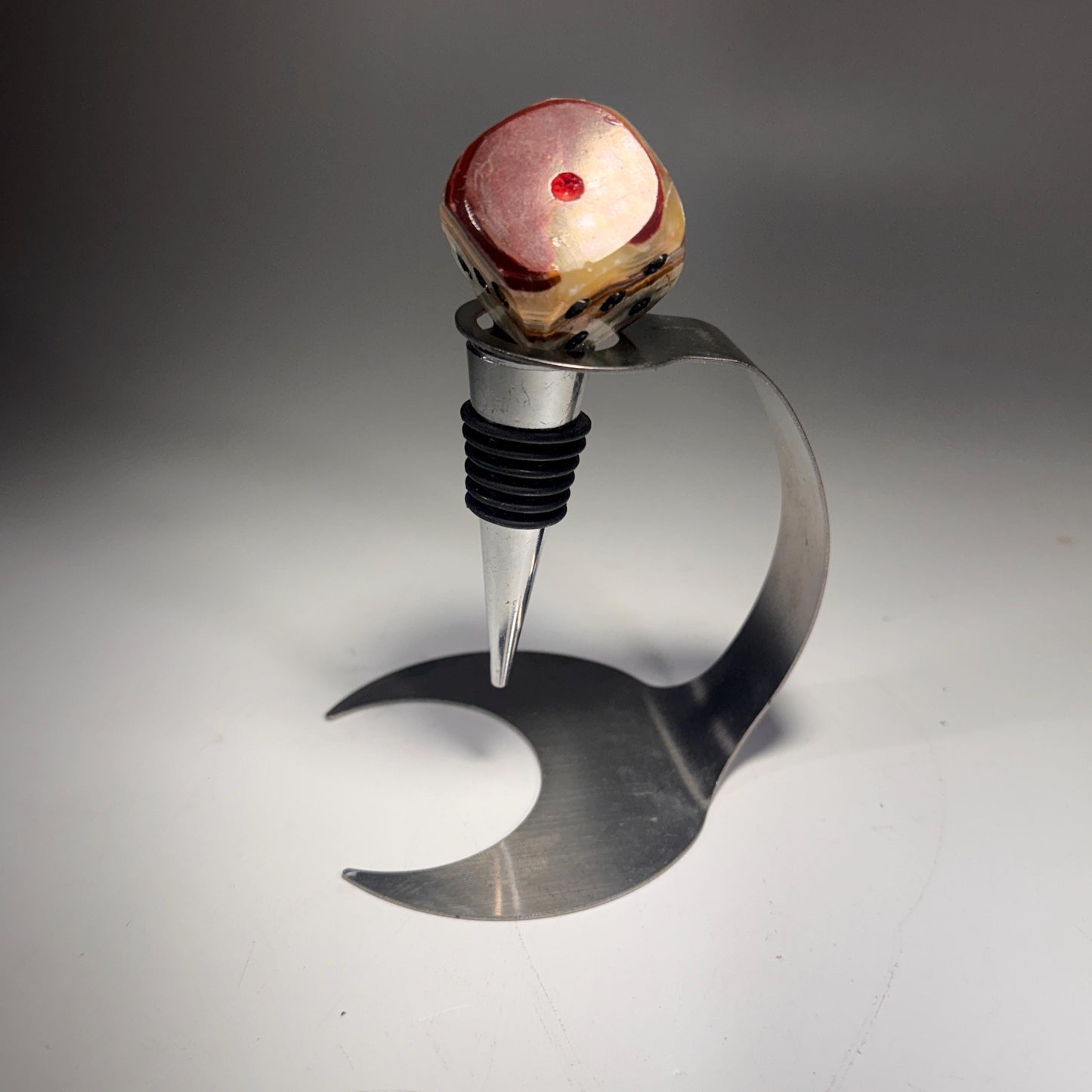 [shopname] - Crystal Bottle Stopper, rock decor