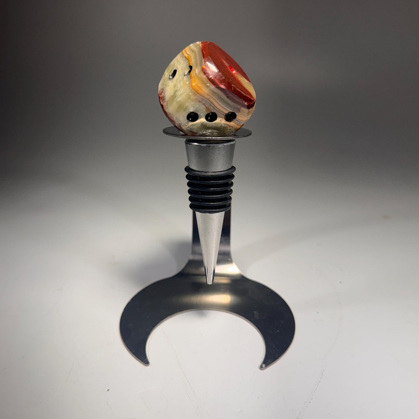 [shopname] - Crystal Bottle Stopper, rock decor