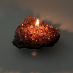 [shopname] - Rock oil lamp, Amethyst geode | Home Rock Decor, rock decor