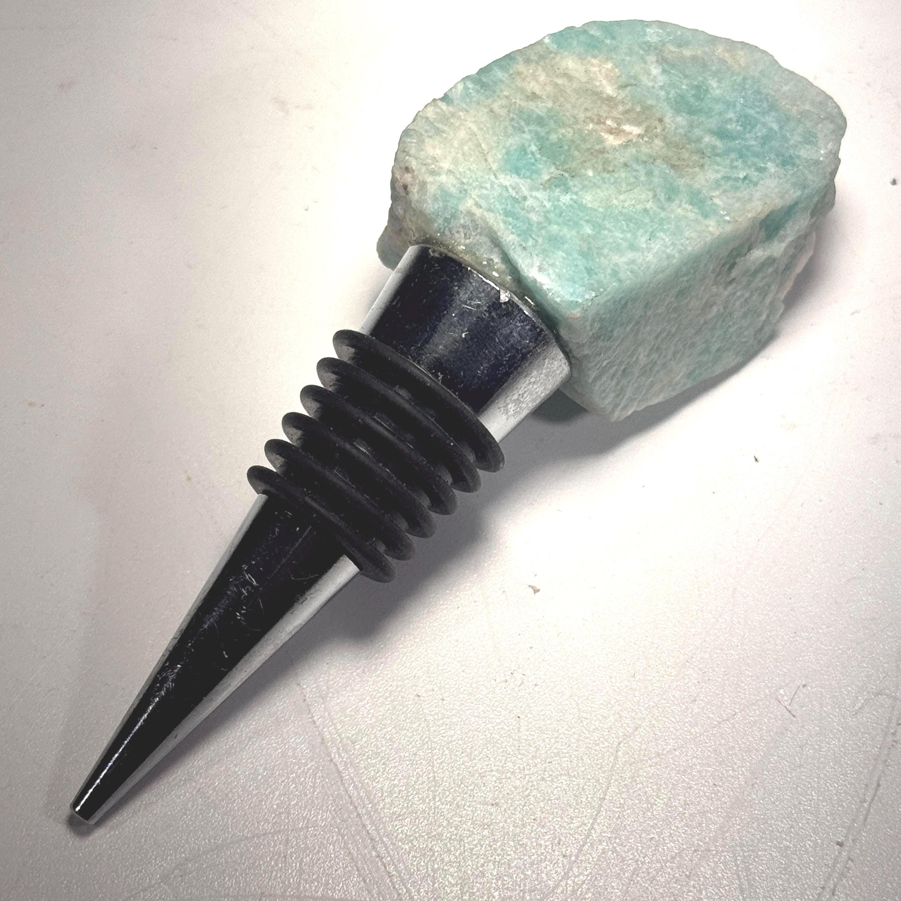 [shopname] - Crystal Bottle Stopper, rock decor