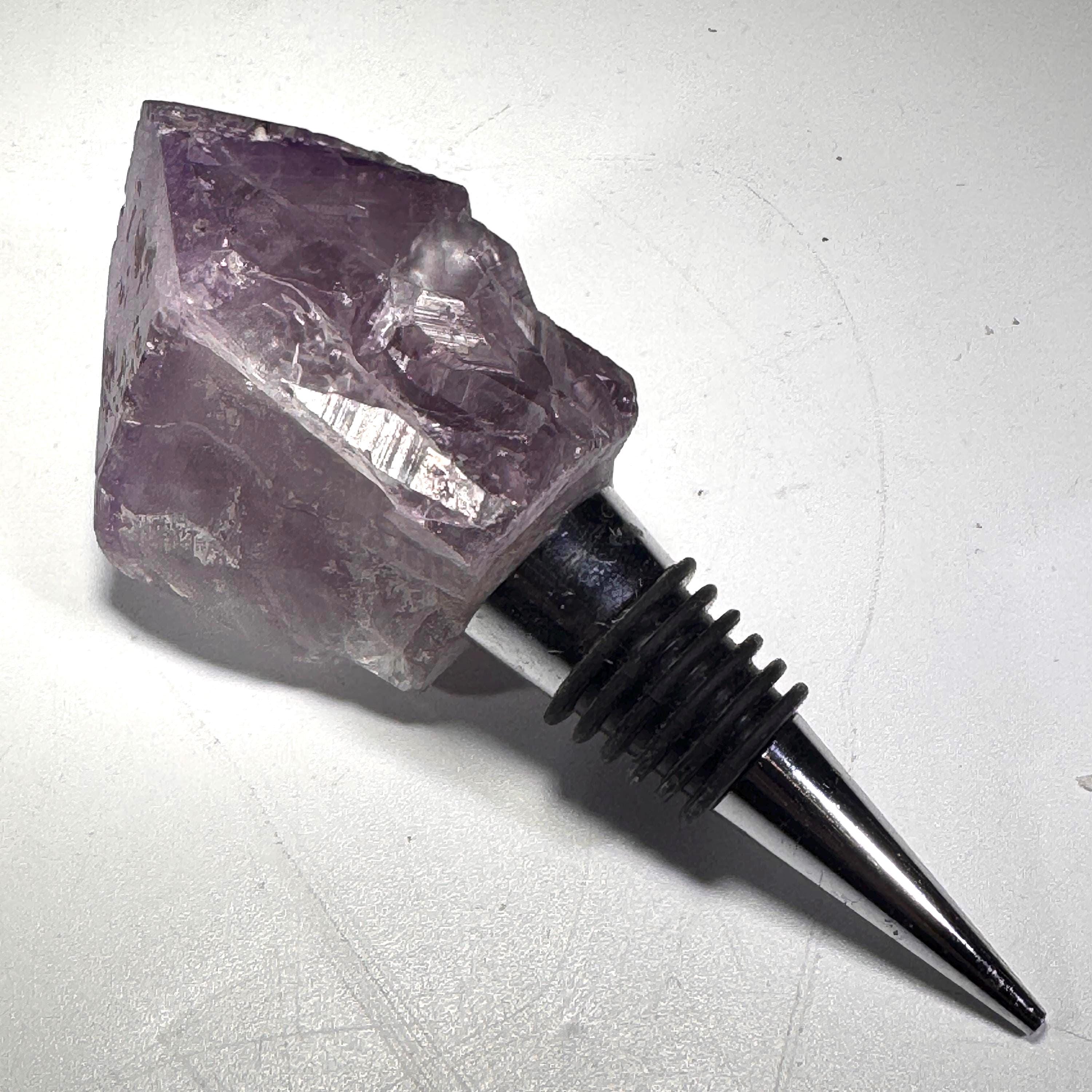 [shopname] - Crystal Bottle Stopper, rock decor