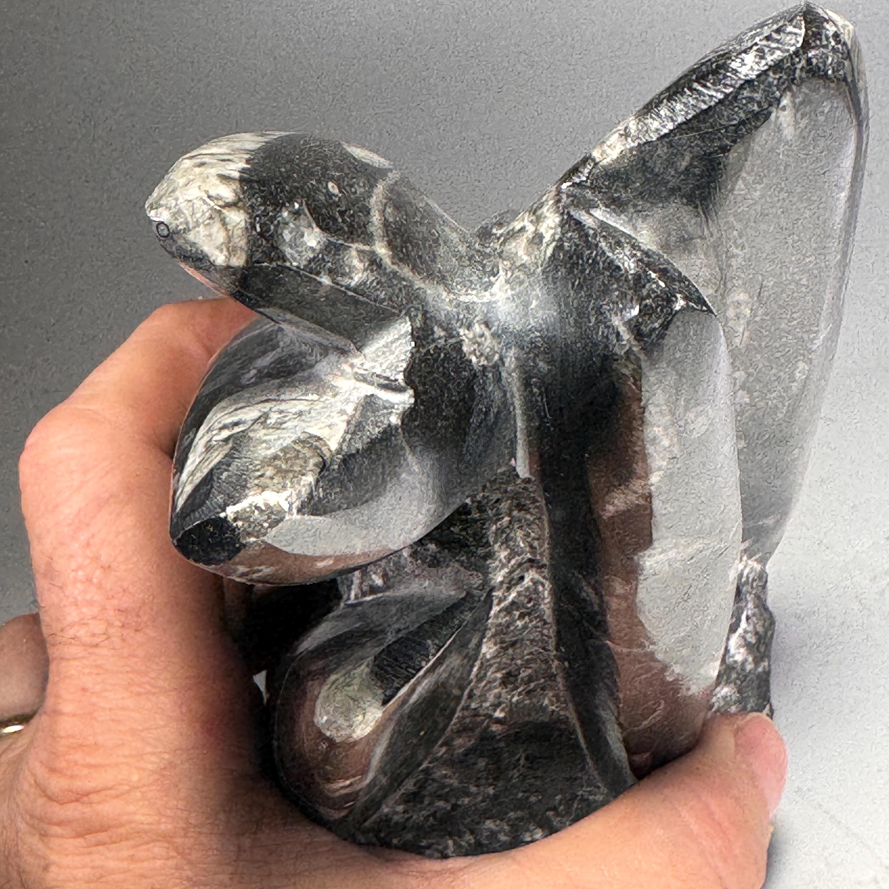 [shopname] - Orthoceras Fossil Tower, rock decor