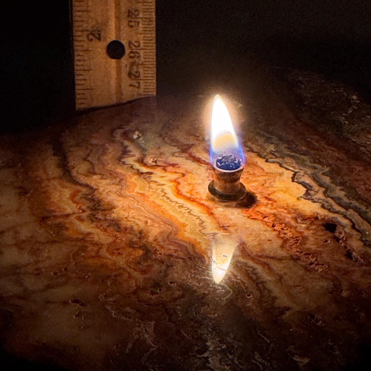 [shopname] - Crazy Lace Agate Rock Oil Candle Gift Box, rock decor