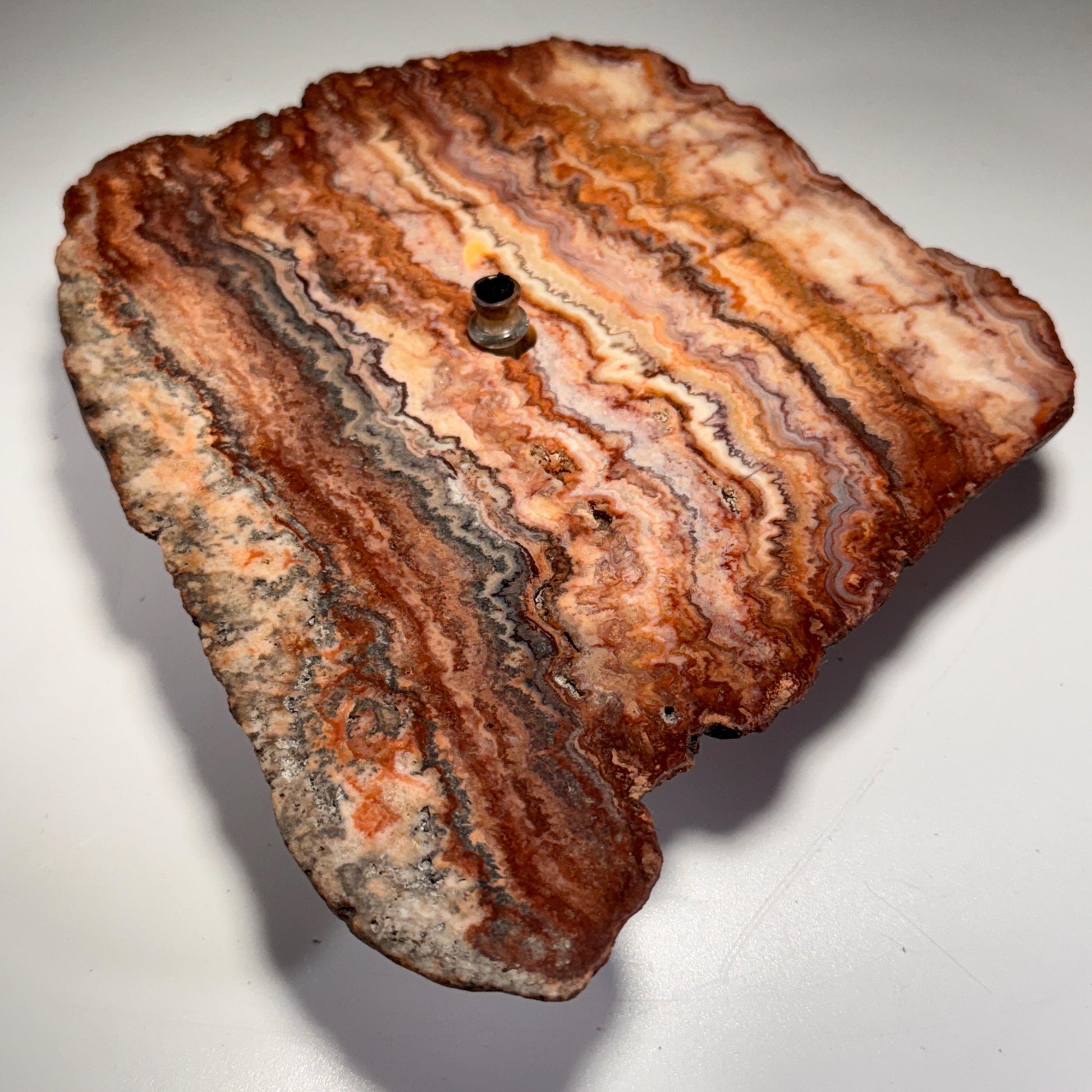 [shopname] - Crazy Lace Agate Rock Oil Candle Gift Box, rock decor