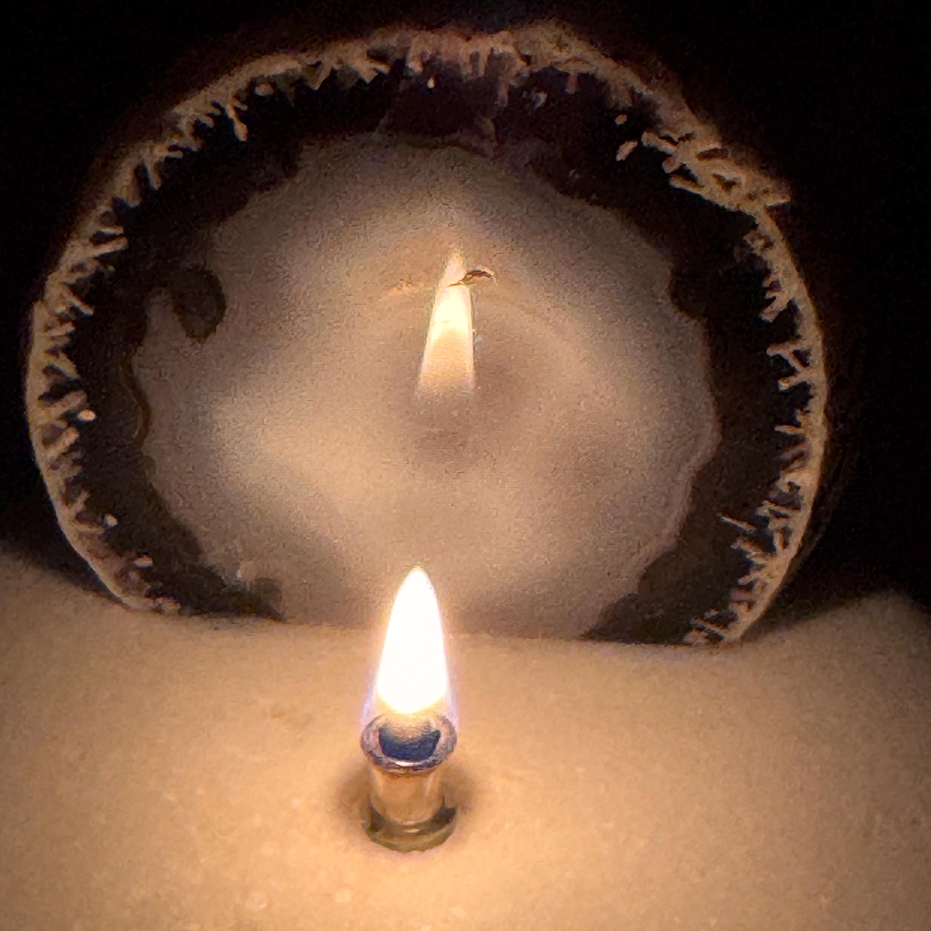 [shopname] - Agate Geode Oil Candle | Brazilian End-Cut Rock Lamp, Rustic Decor, Marble Base, rock decor