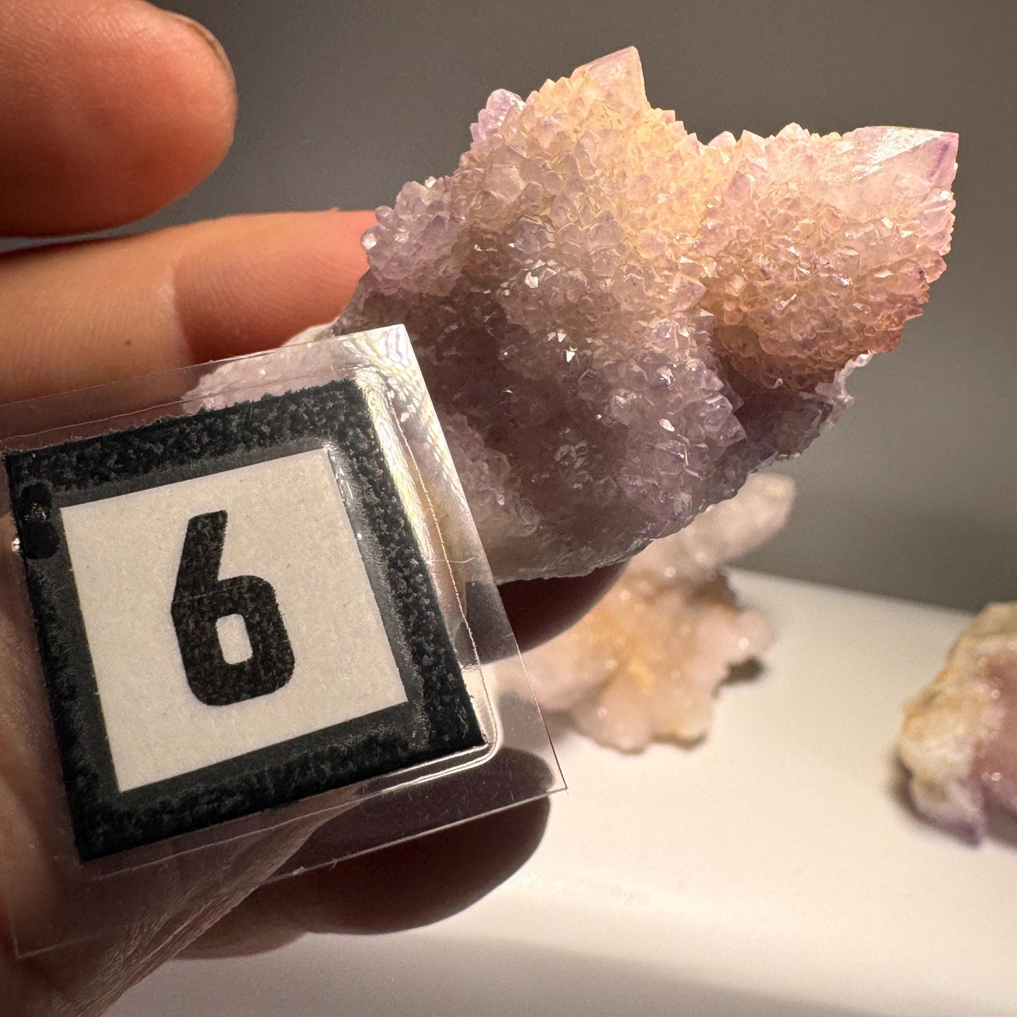 [shopname] - Spirit quartz cluster with amethyst, rock decor