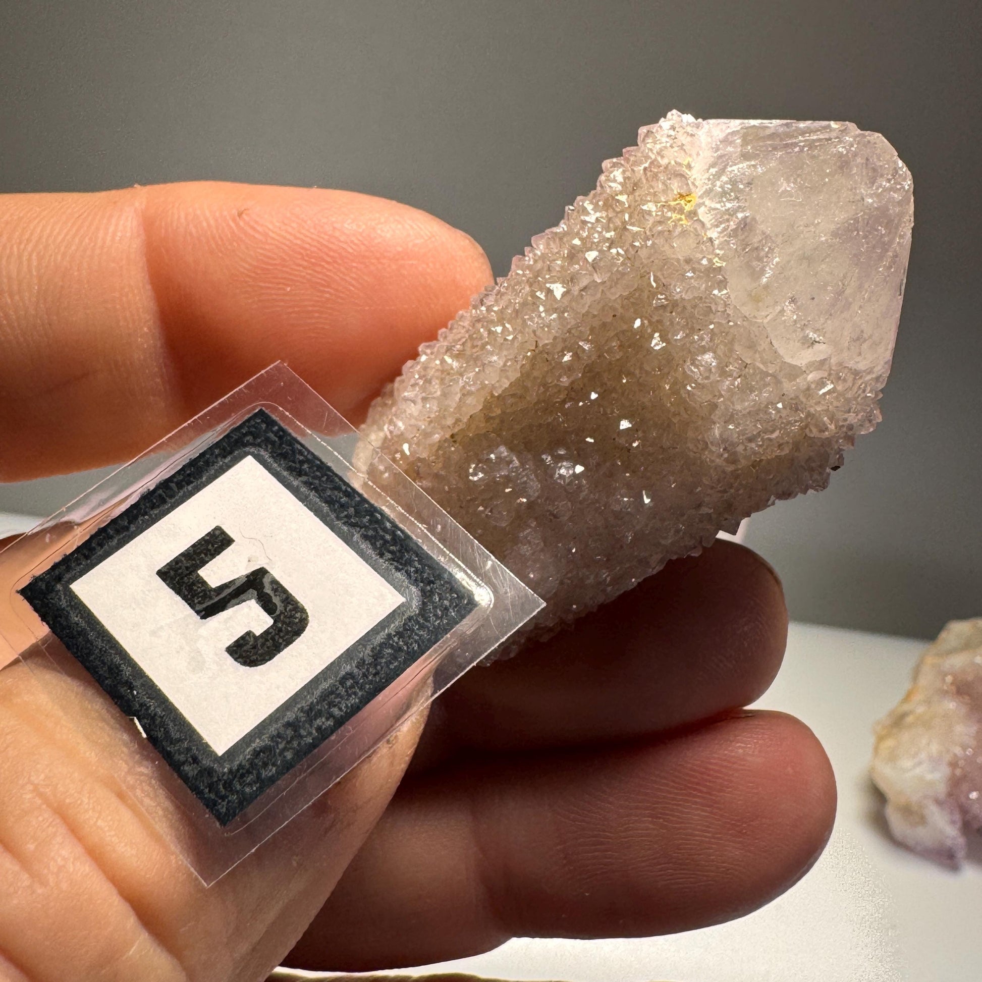 [shopname] - Spirit quartz cluster with amethyst, rock decor