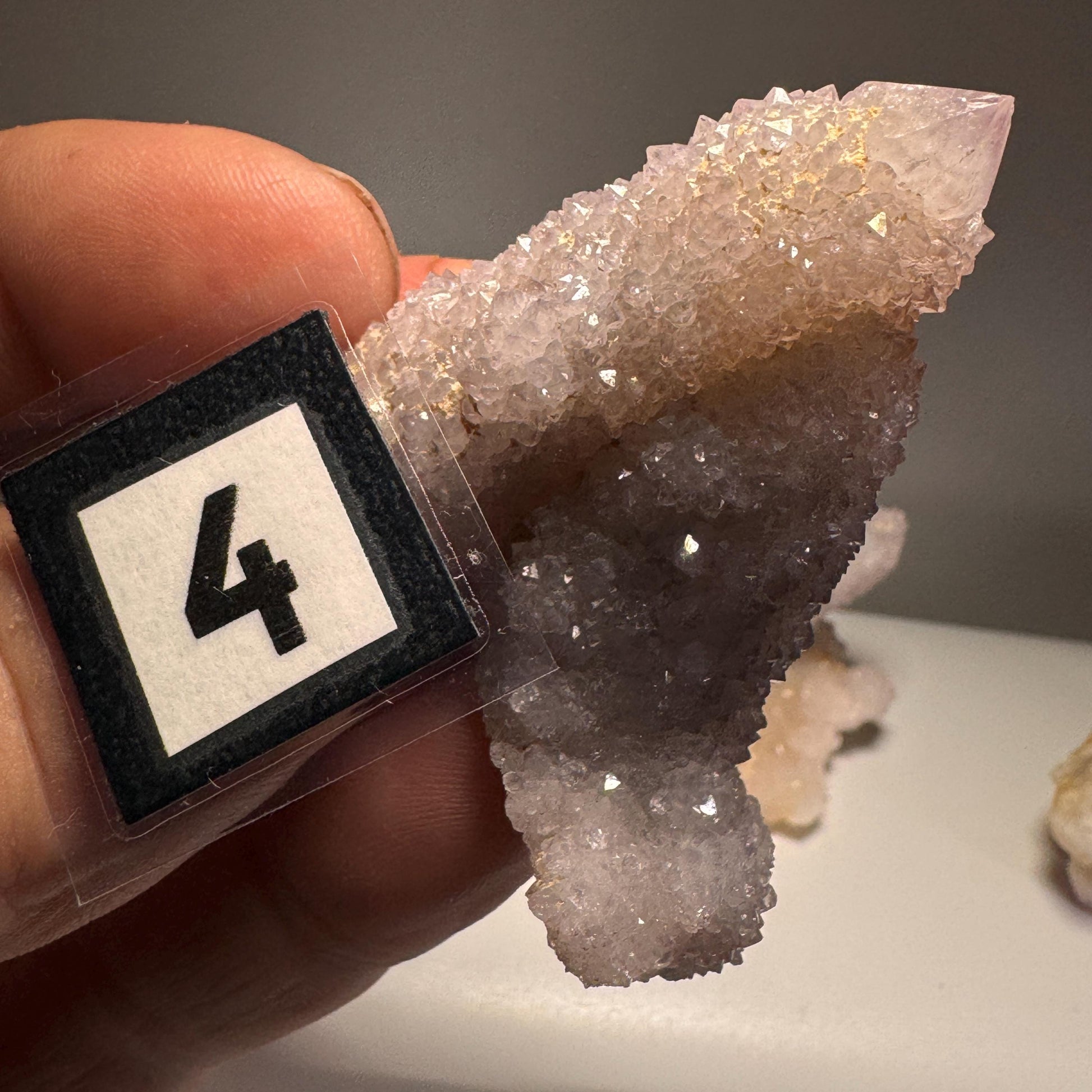 [shopname] - Spirit quartz cluster with amethyst, rock decor
