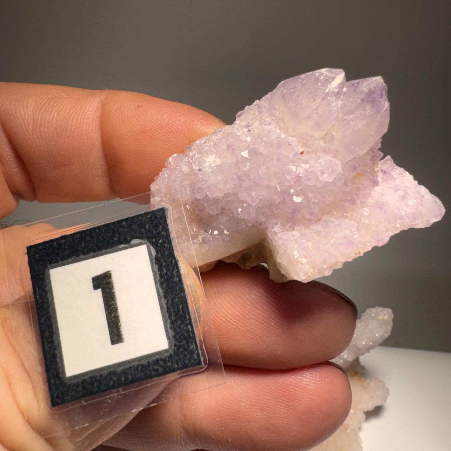 [shopname] - Spirit quartz cluster with amethyst, rock decor