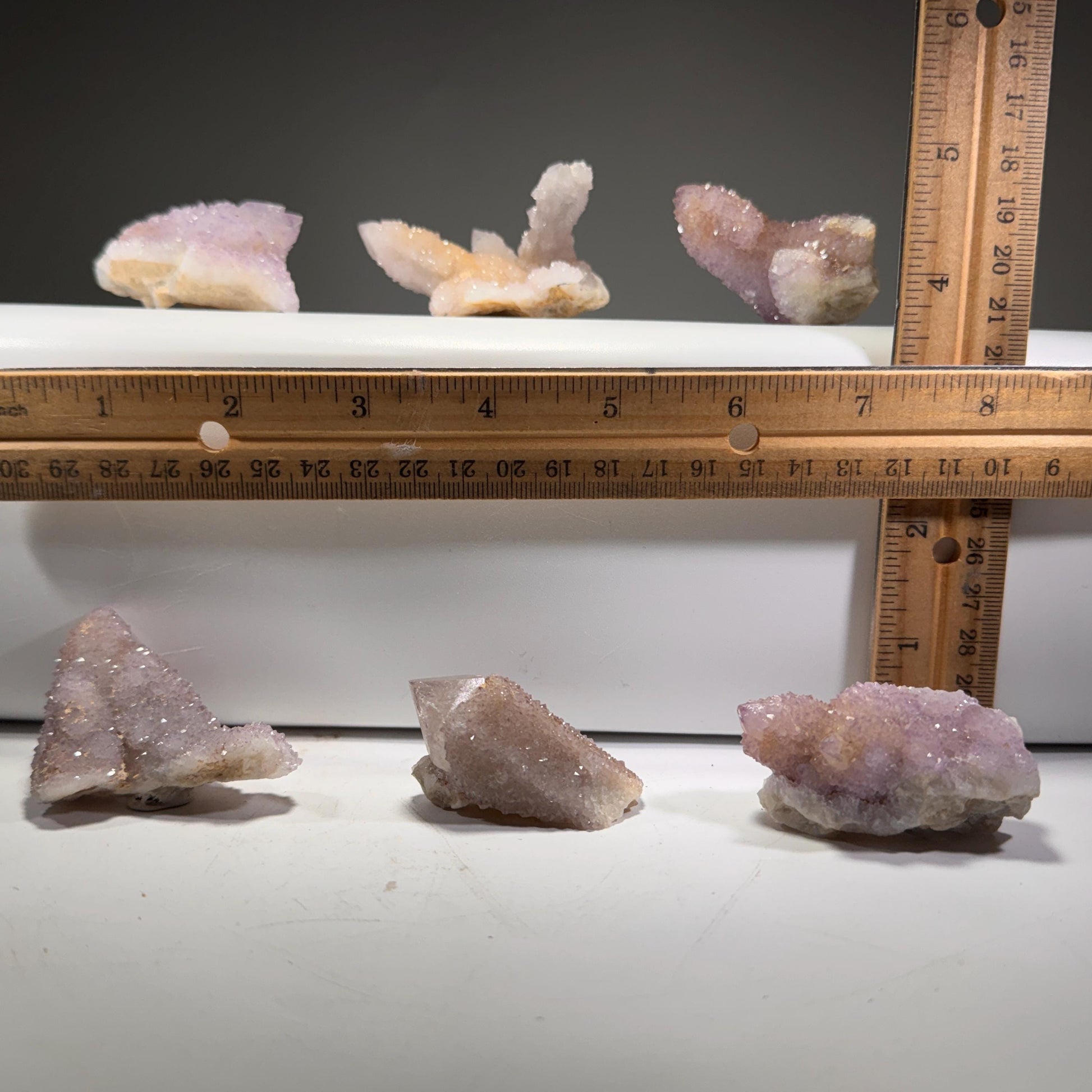 [shopname] - Spirit quartz cluster with amethyst, rock decor