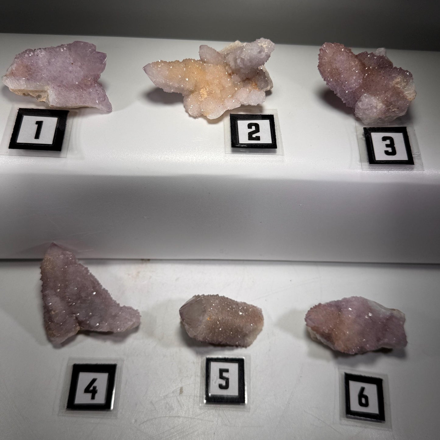 [shopname] - Spirit quartz cluster with amethyst, rock decor