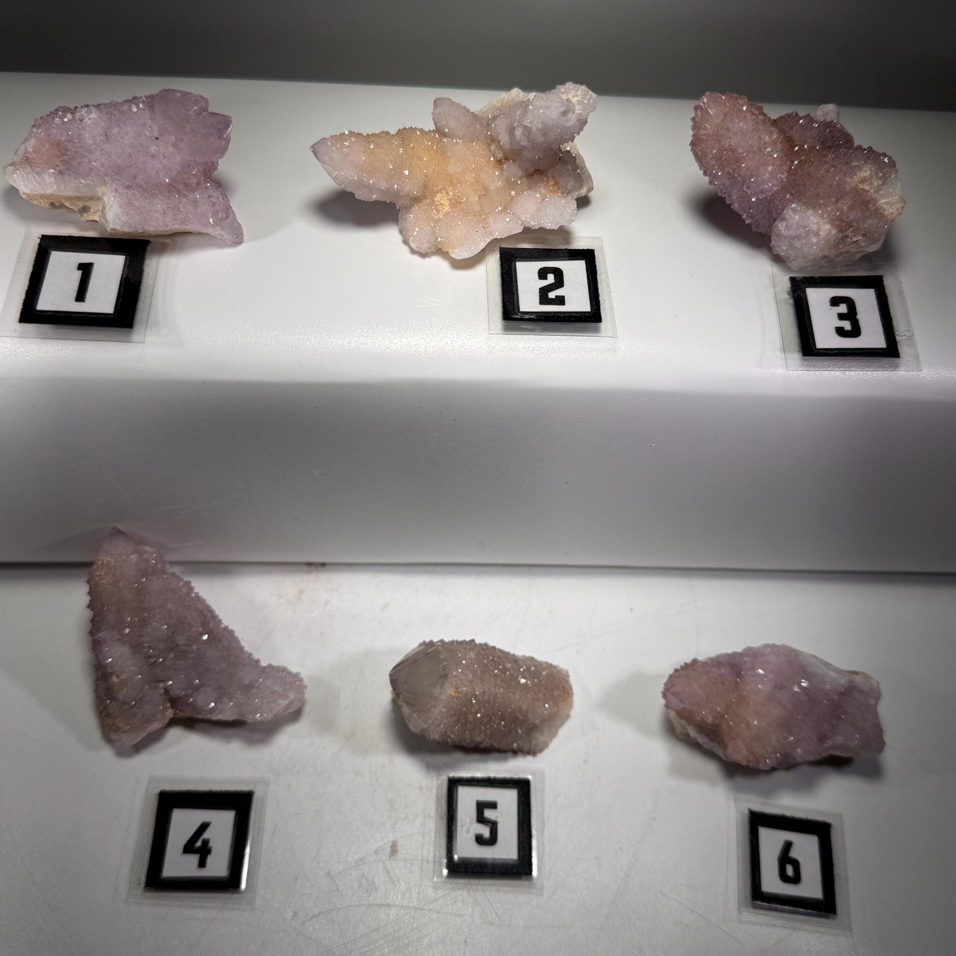 [shopname] - Spirit quartz cluster with amethyst, rock decor