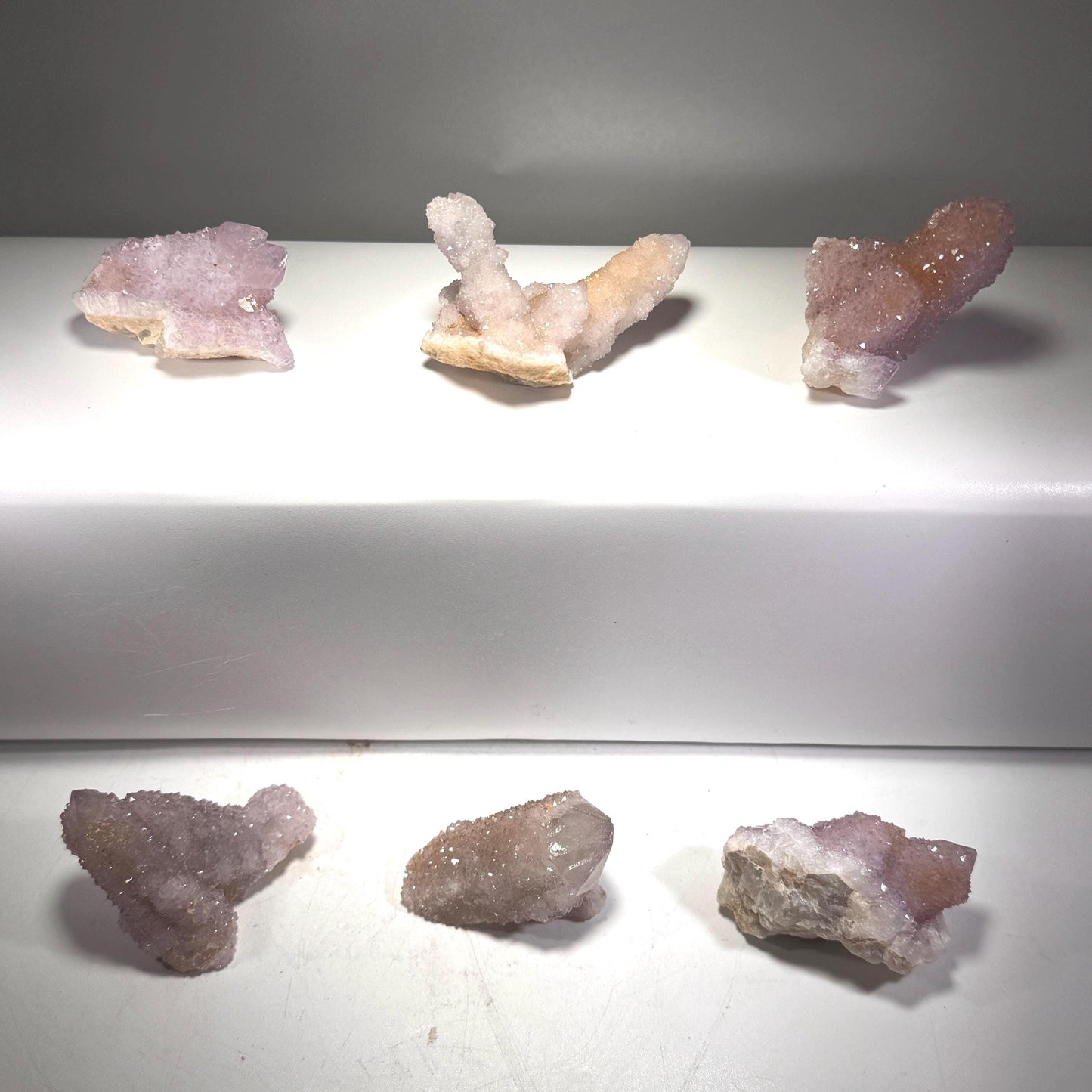 [shopname] - Spirit quartz cluster with amethyst, rock decor