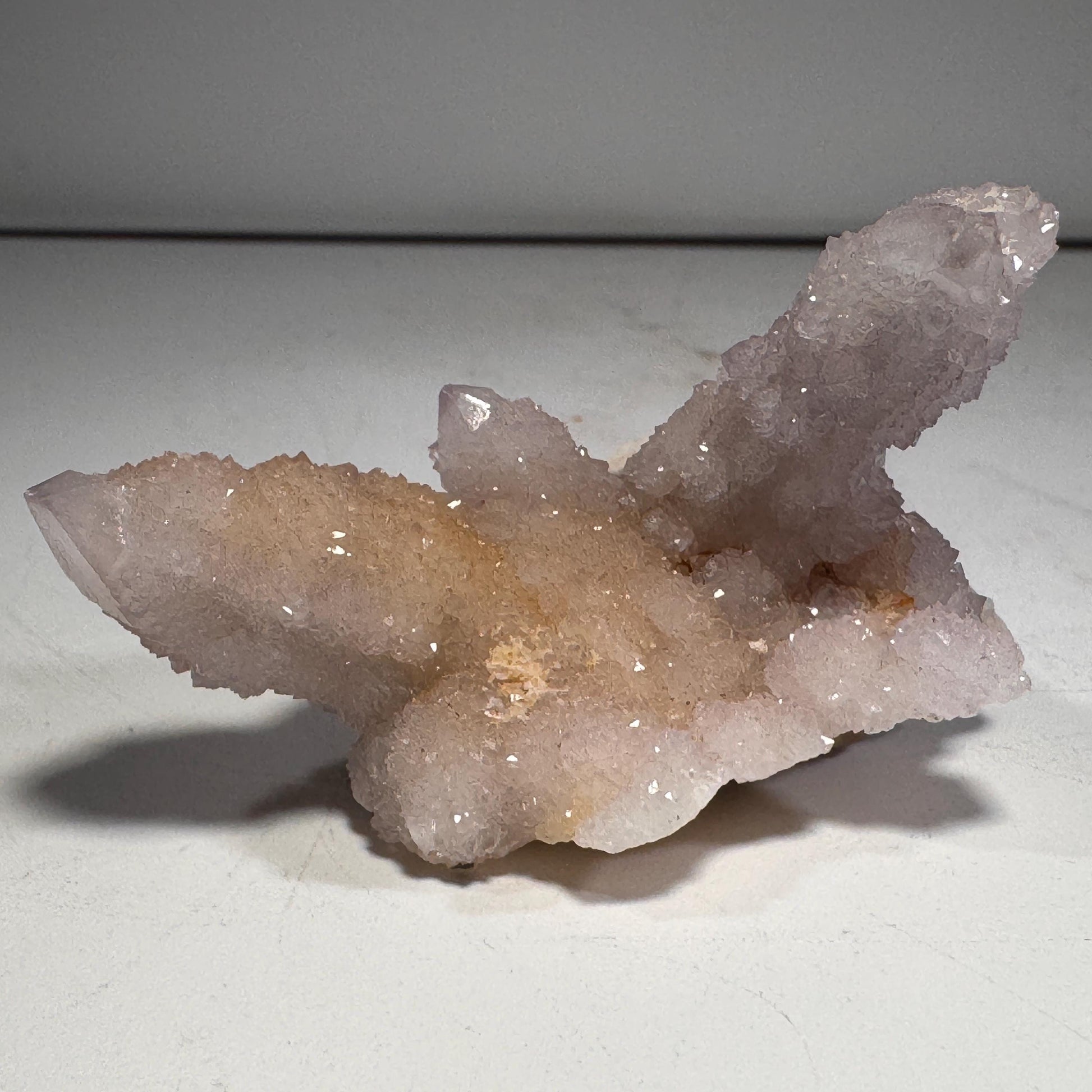 [shopname] - Spirit quartz cluster with amethyst, rock decor
