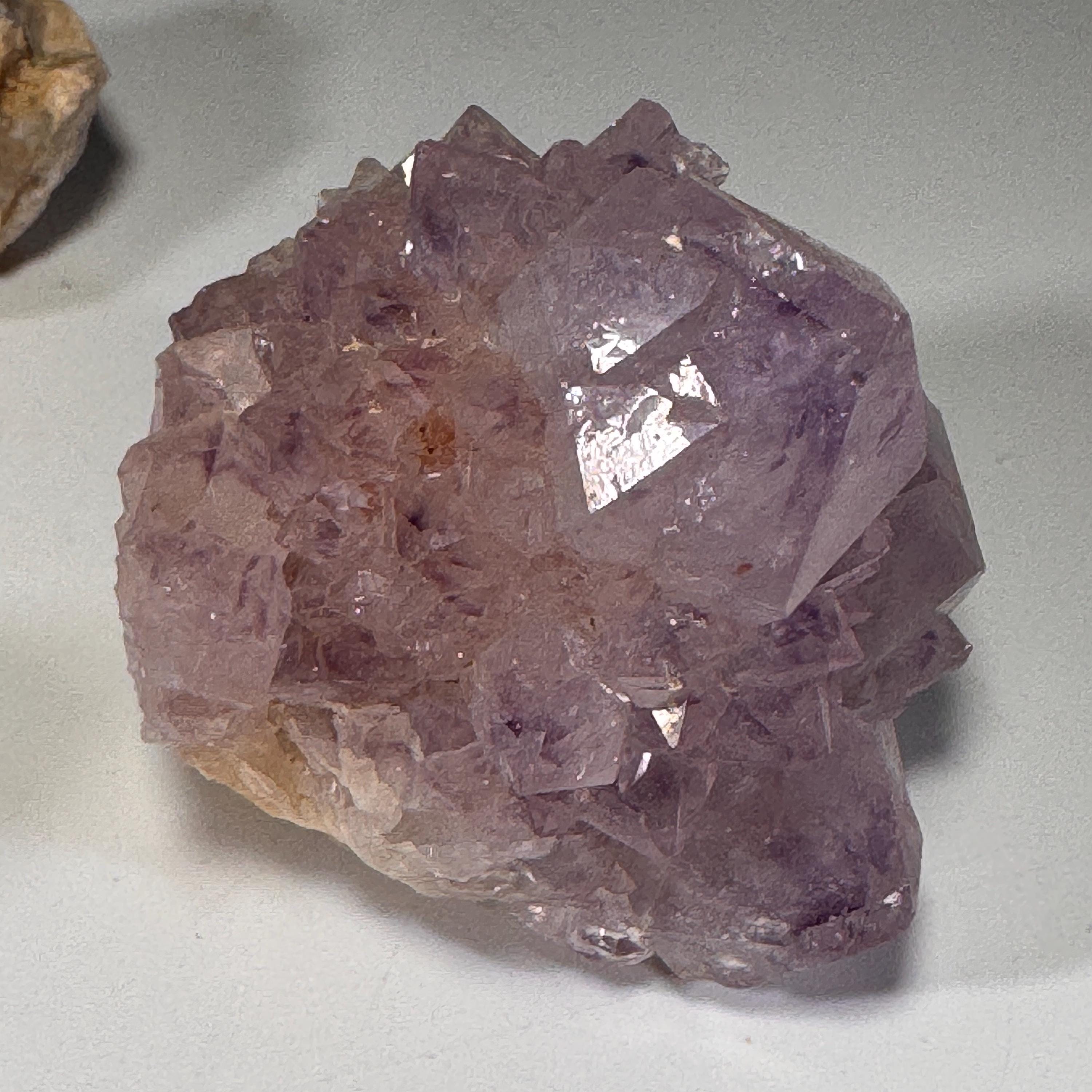 [shopname] - Spirit quartz cluster with amethyst, rock decor