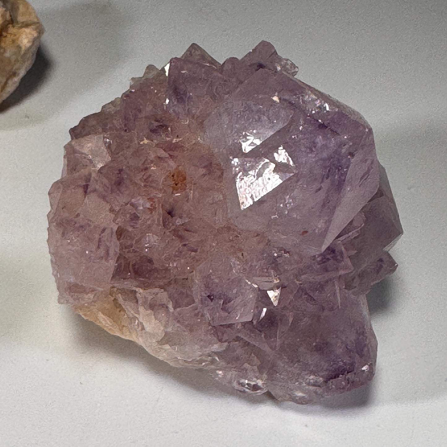 [shopname] - Spirit quartz cluster with amethyst, rock decor