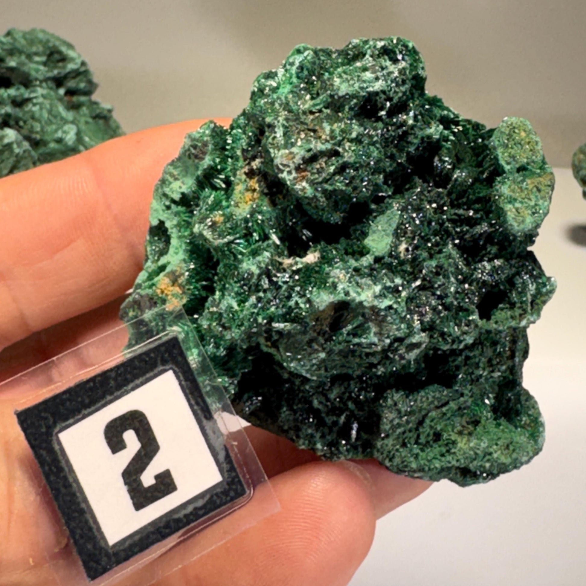 [shopname] - Raw Fibrous Malachite, rock decor