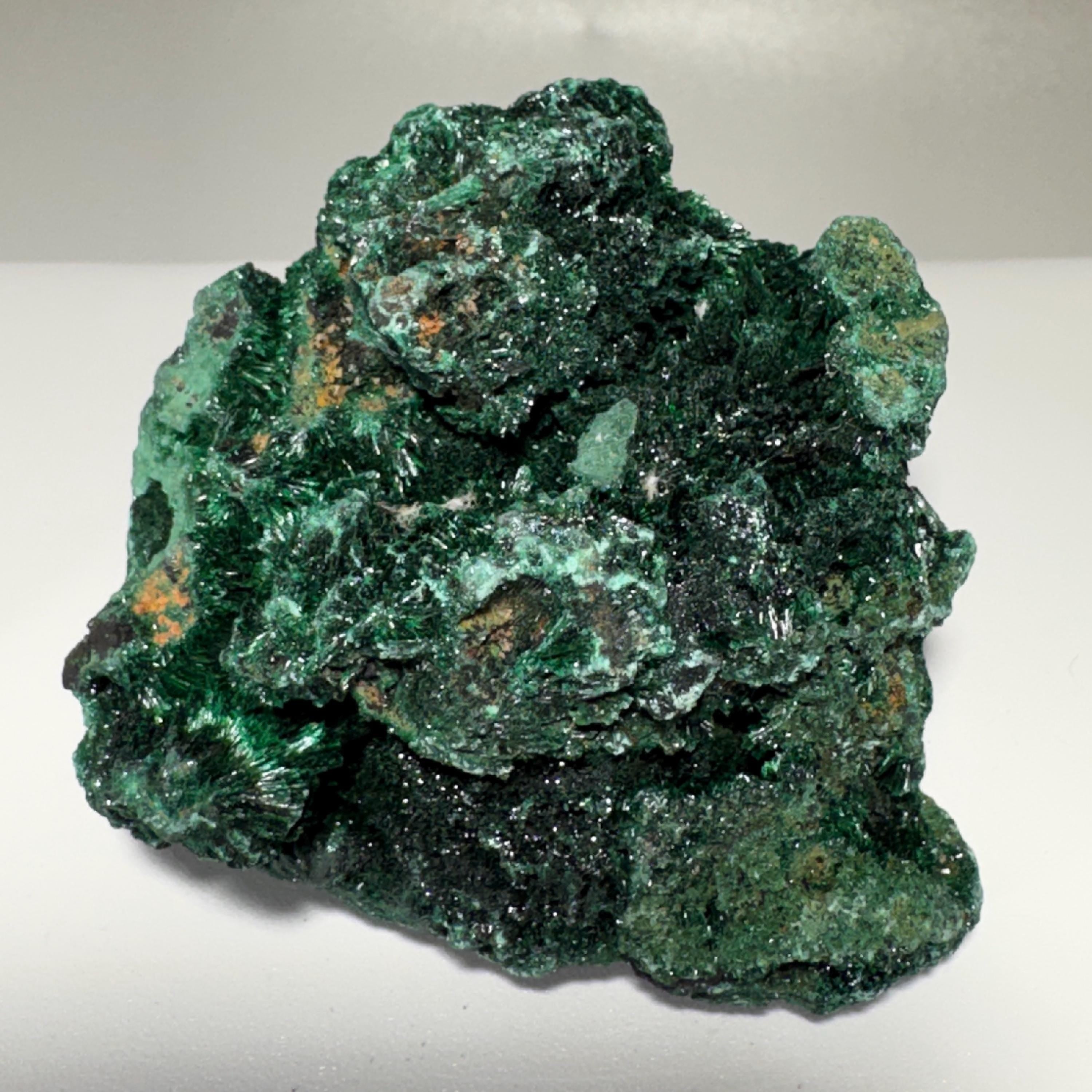 [shopname] - Raw Fibrous Malachite, rock decor