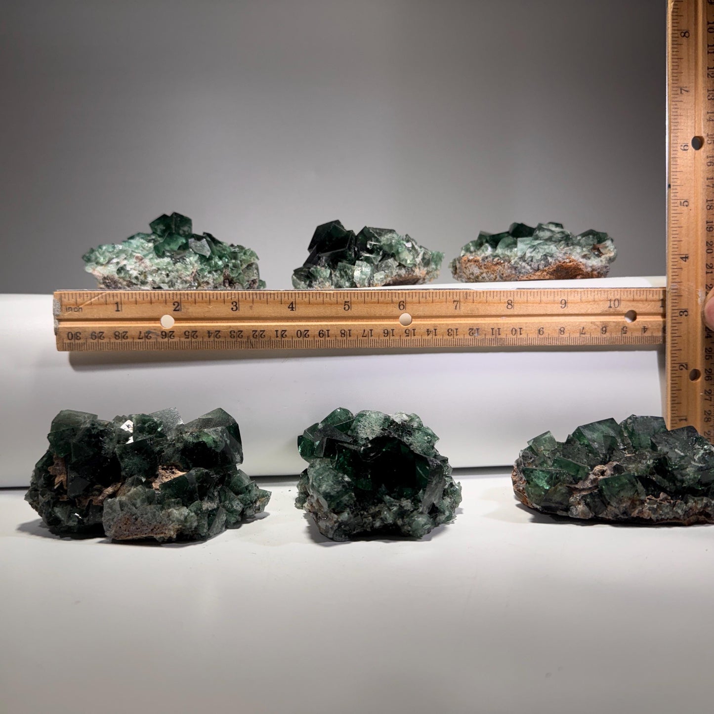 [shopname] - Green fluorite crystal cluster, sunlight reactive, rock decor
