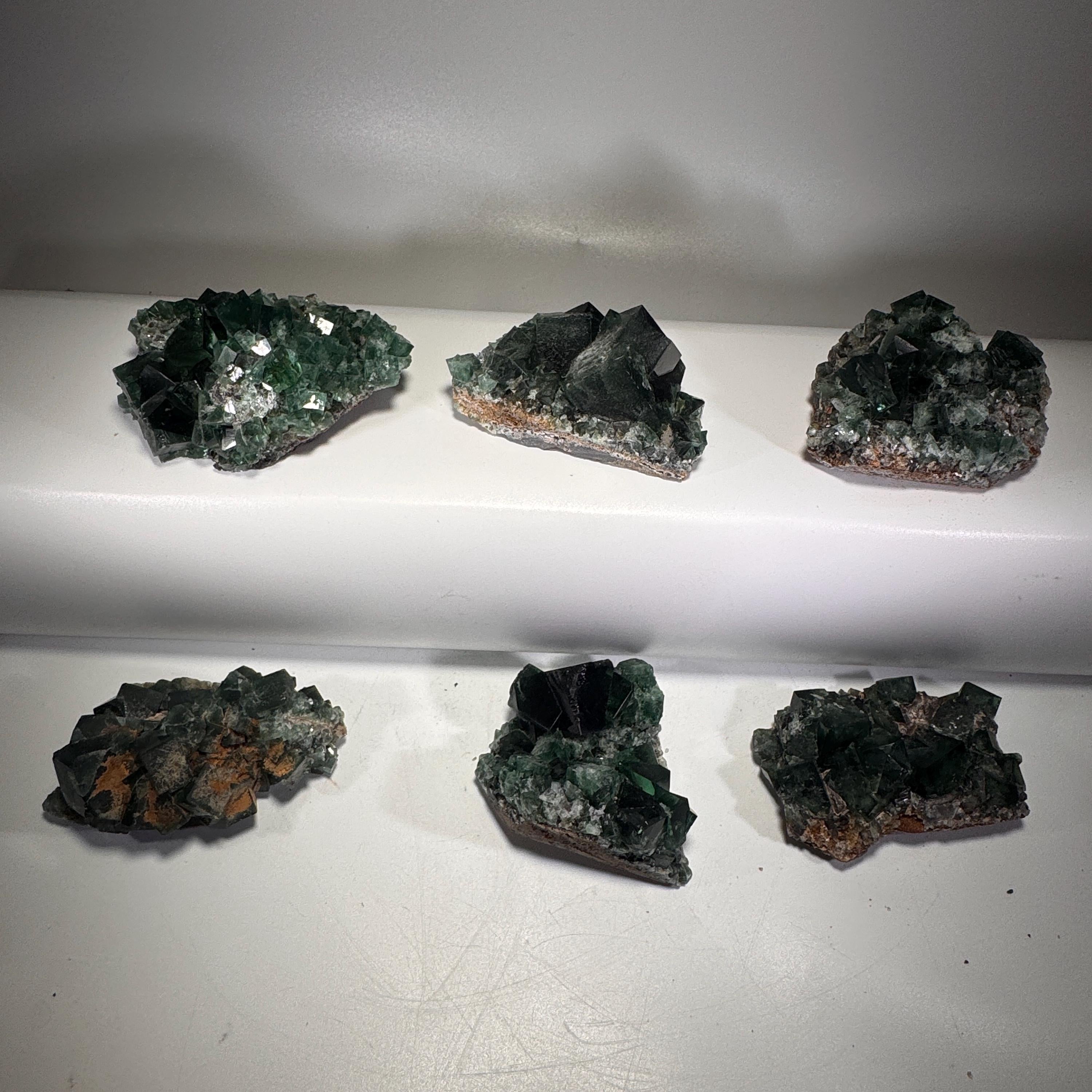 [shopname] - Green fluorite crystal cluster, sunlight reactive | Hidden Forest Pocket, Diana Maria Mine, Durham England, rock decor